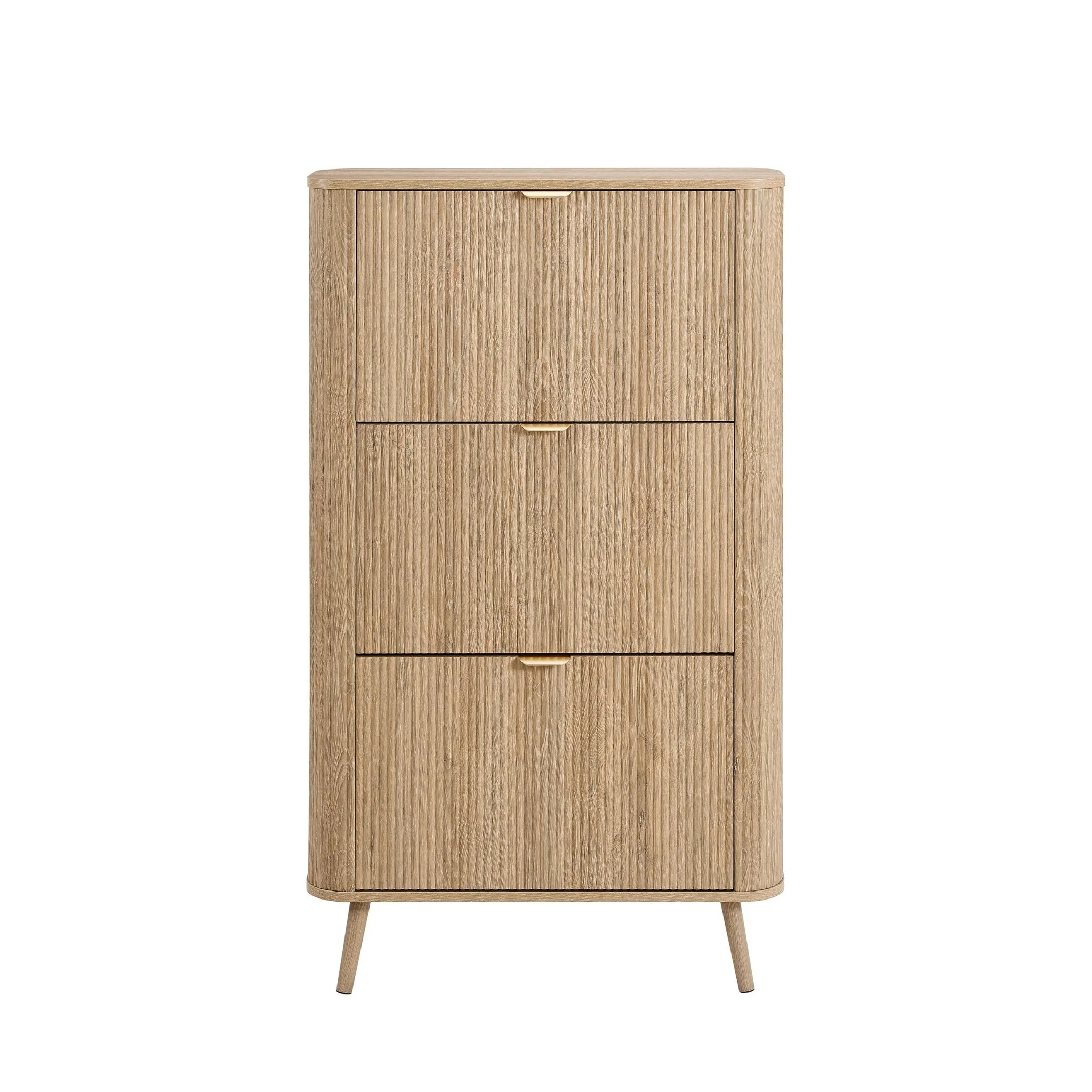 Hattie Shoe Cabinet - Light Wood - Image 4
