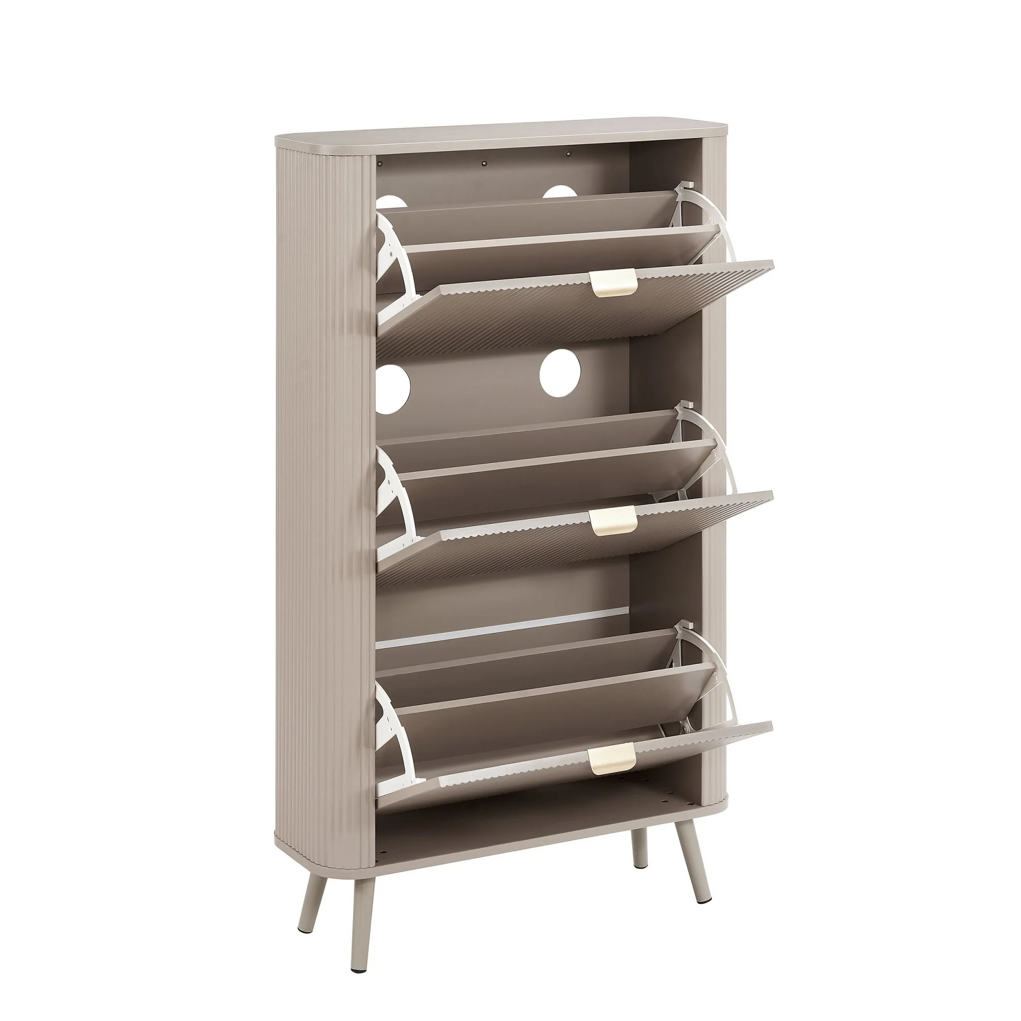 Hattie Shoe Cabinet - Taupe - Image 5