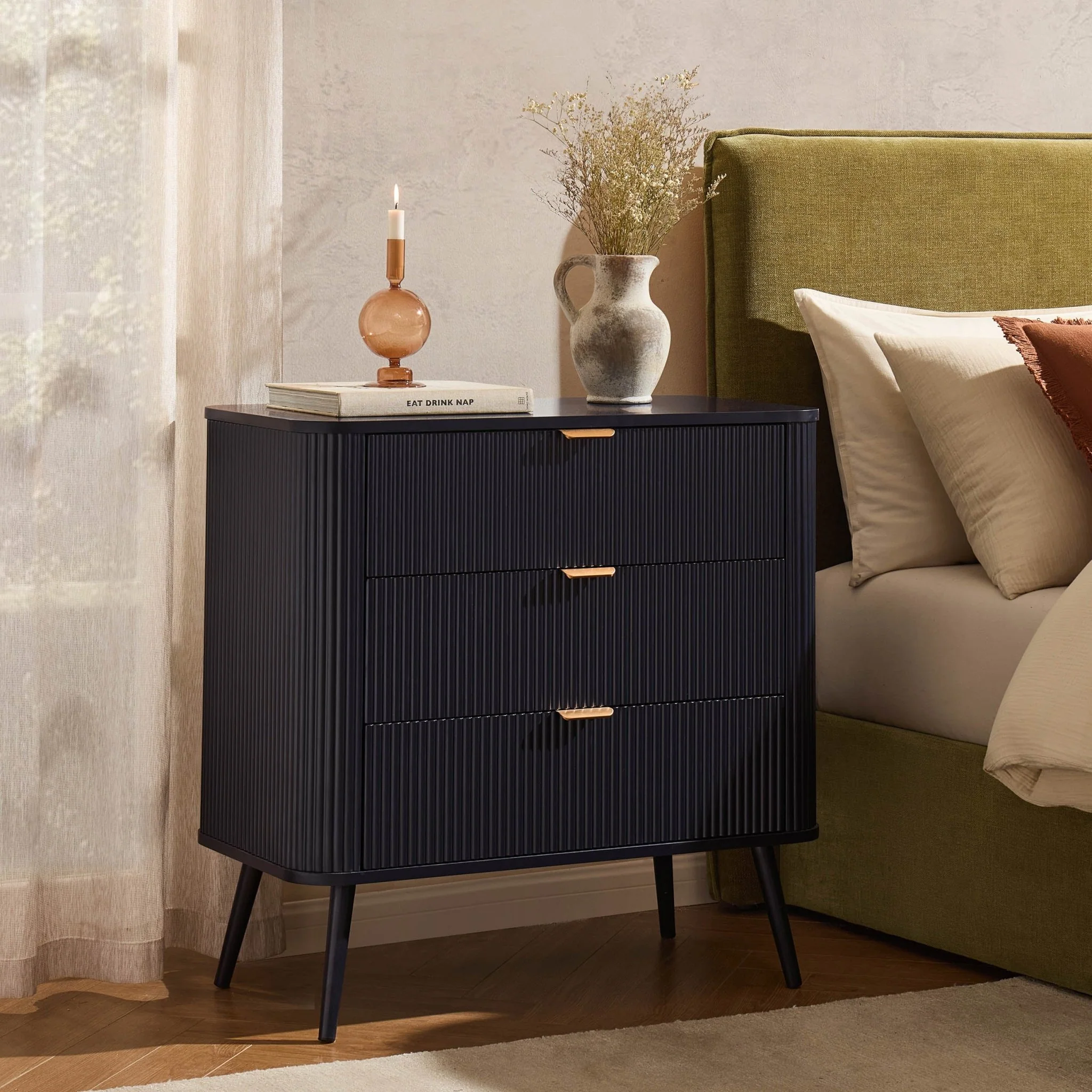 Hattie Small 3 Drawer Chest - Midnight - Image 2