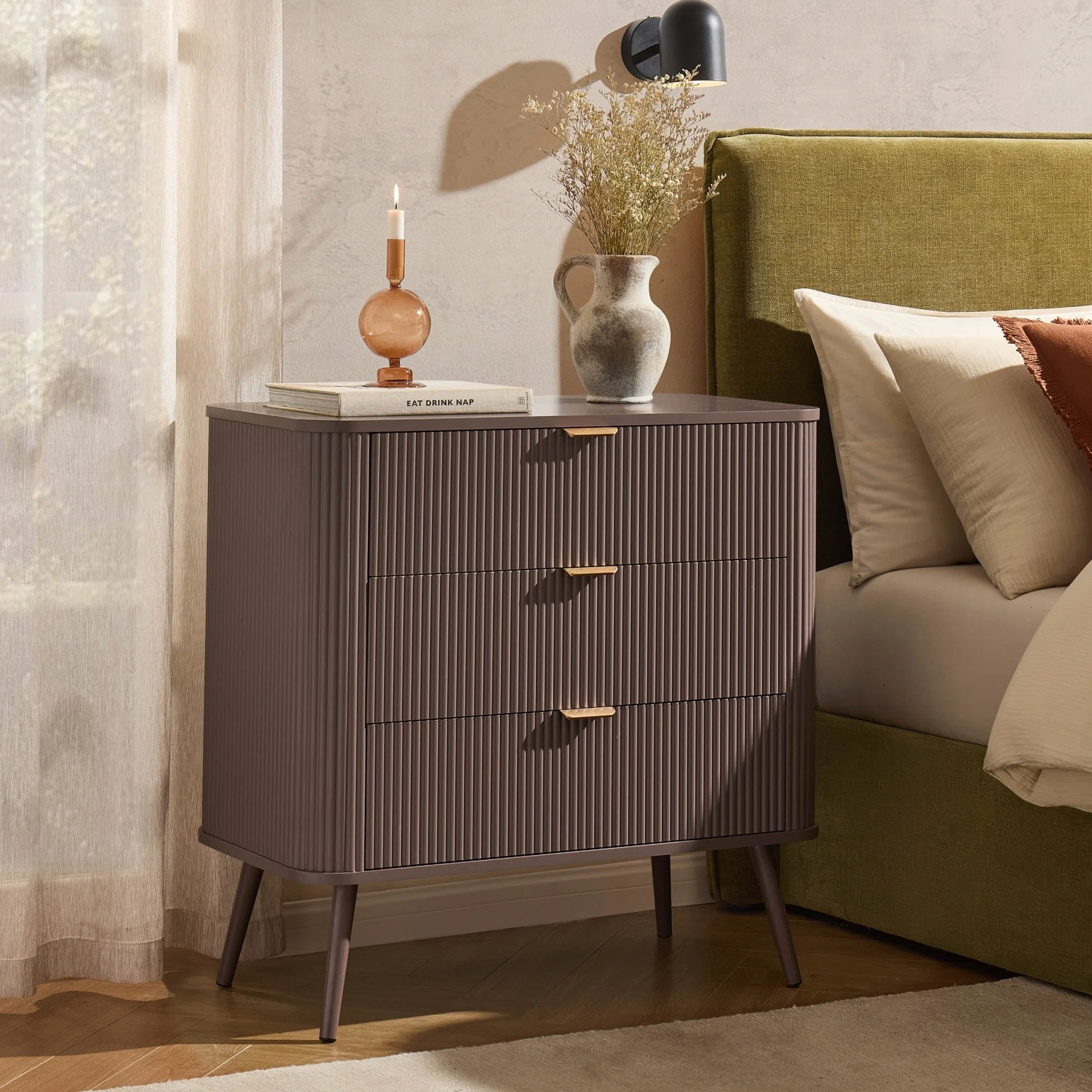 Hattie Small 3 Drawer Chest - Mocha