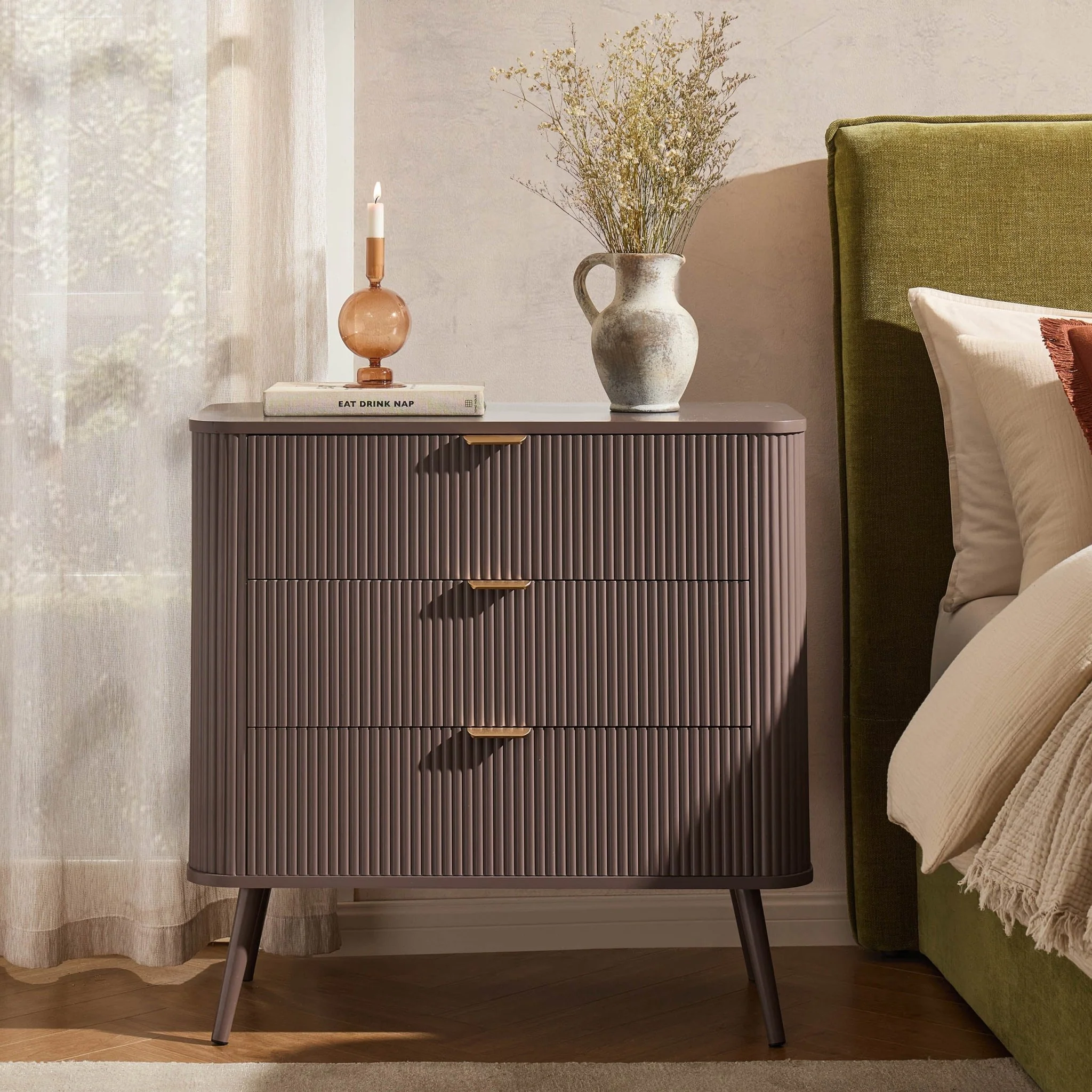 Hattie Small 3 Drawer Chest - Mocha - Image 2