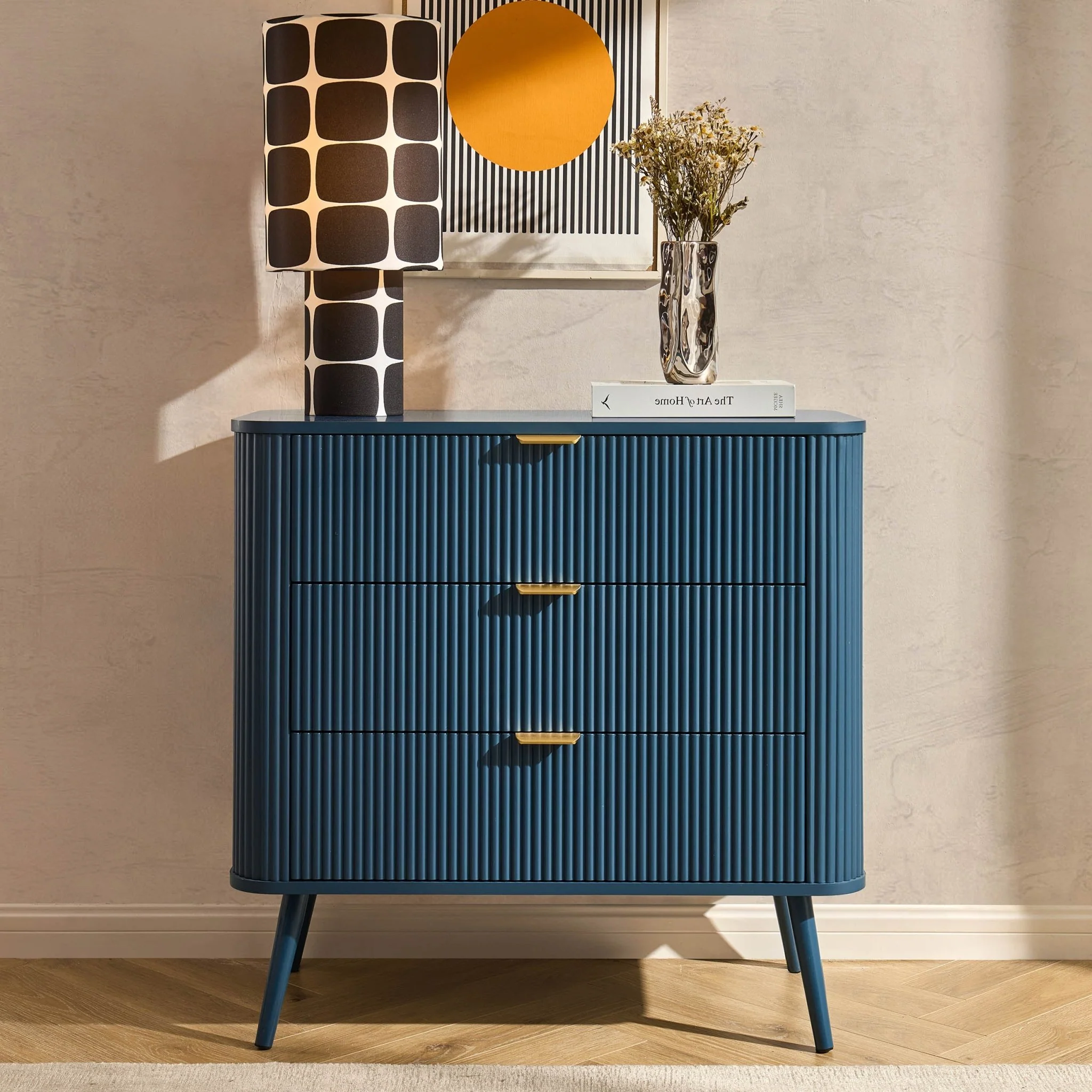 Hattie Small 3 Drawer Chest - Teal - Image 2