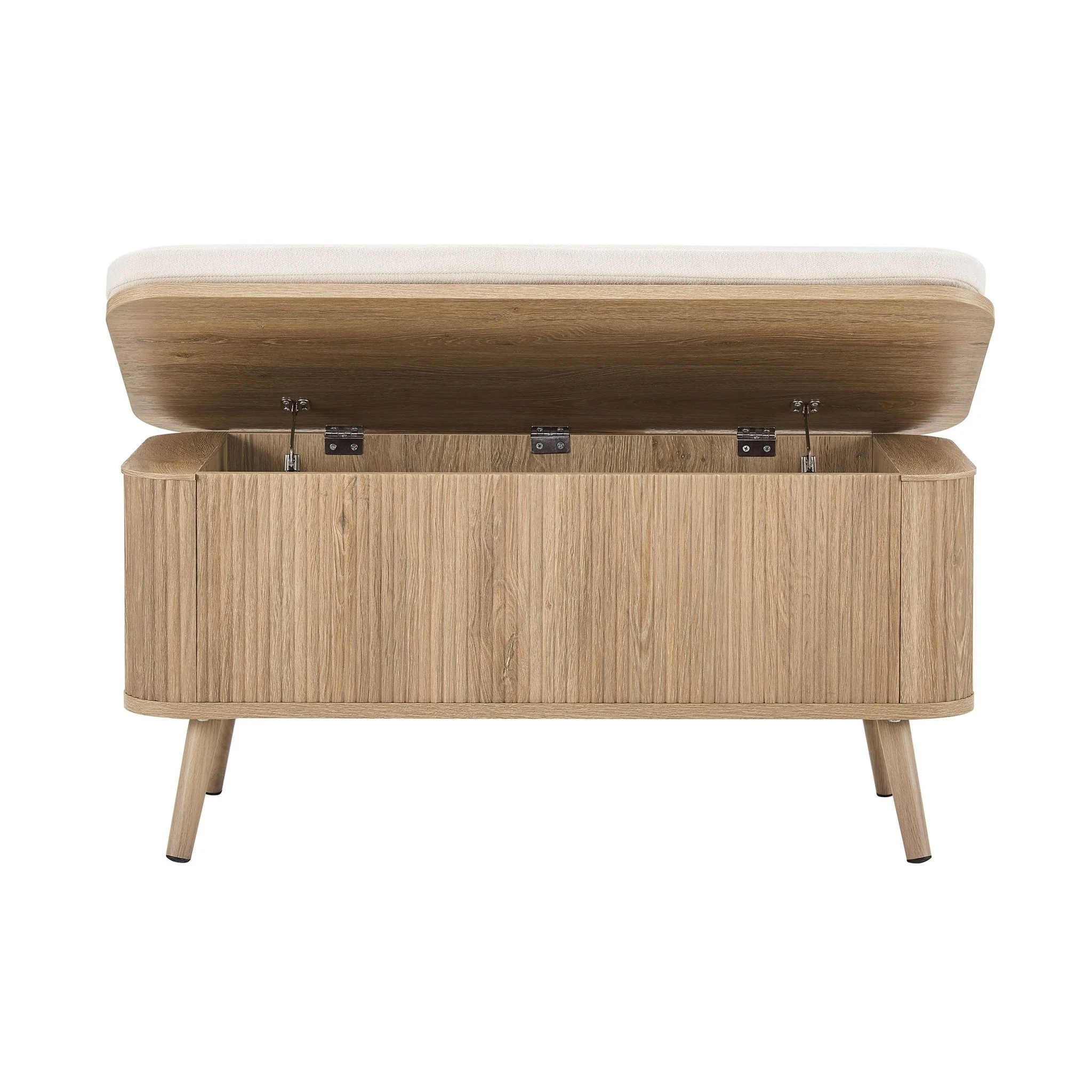 Hattie Storage Bench - Light Wood - Image 4