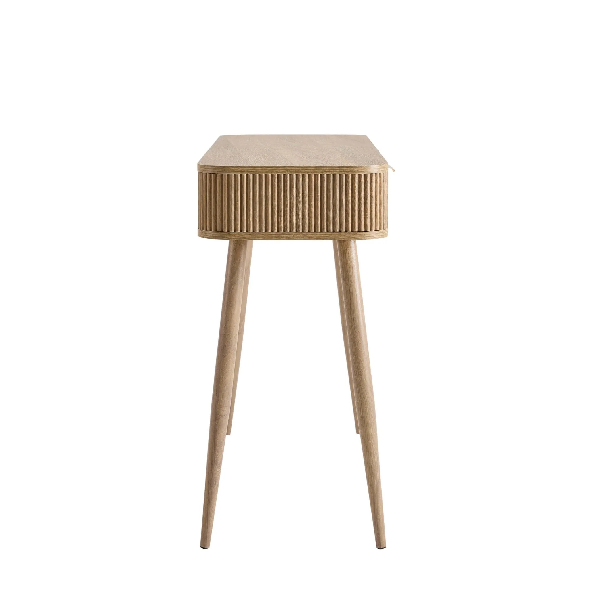 Hattie Storage Dressing Table Console - Light Wood - Image 4