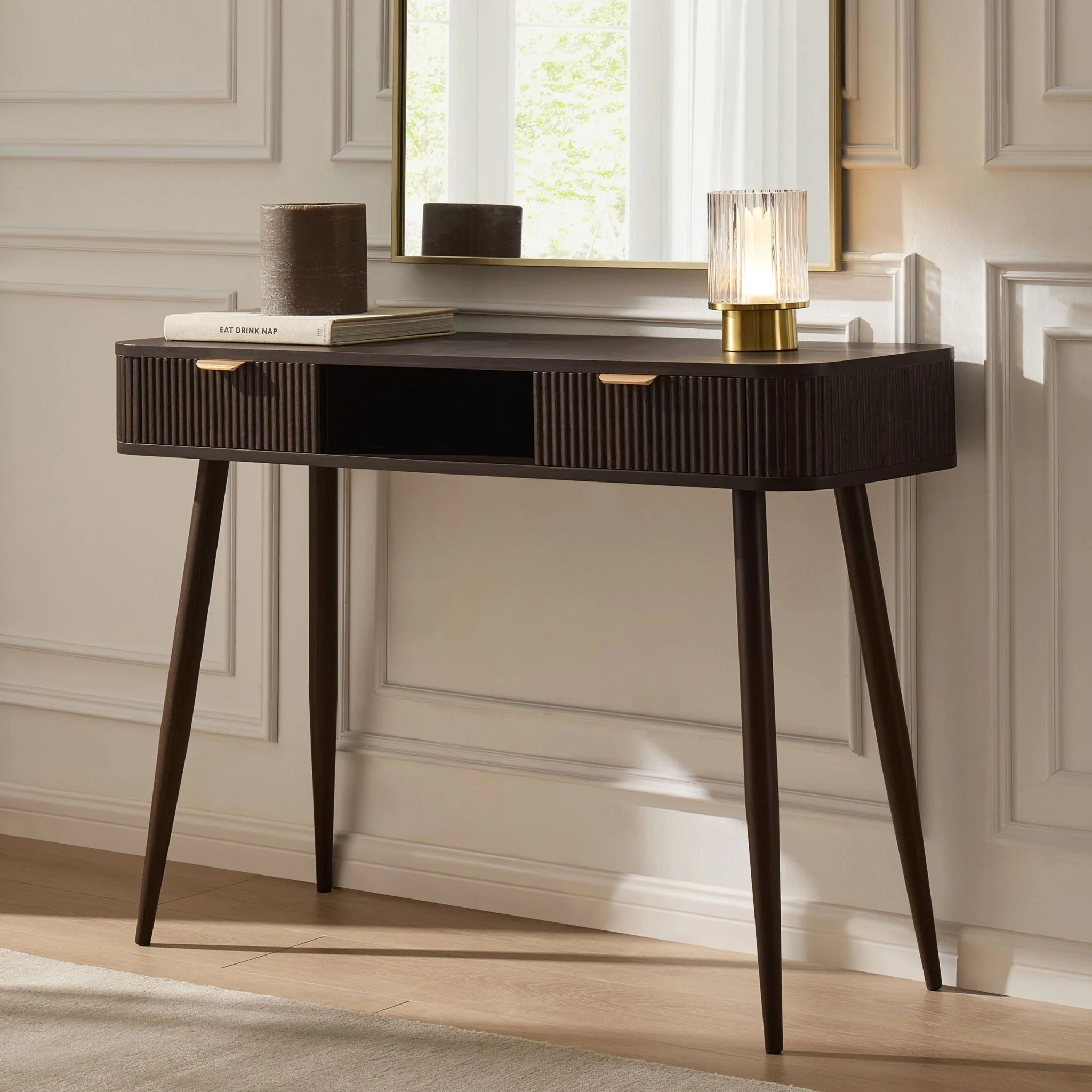 Hattie Storage Dressing Table - Walnut