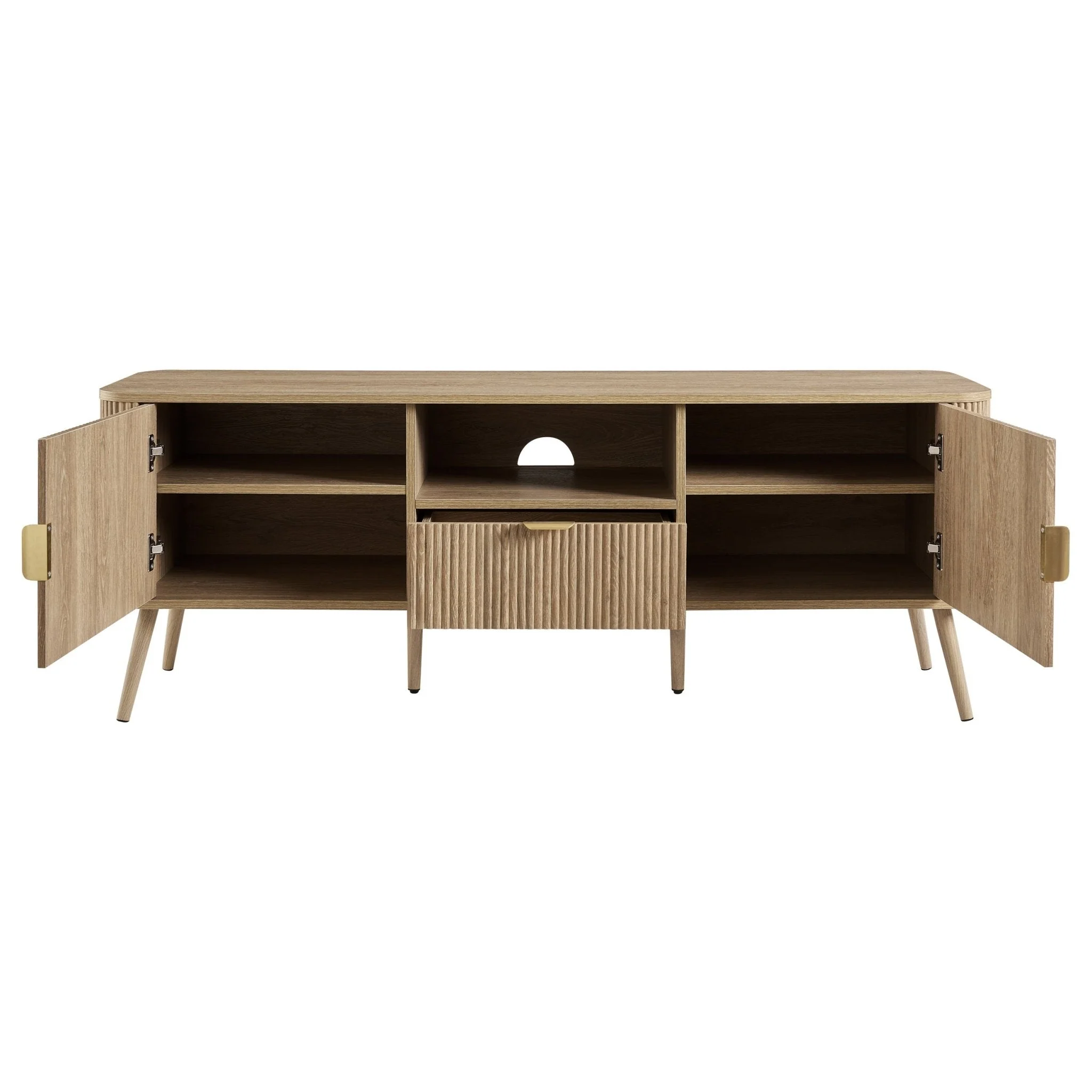 Hattie TV Unit for TVs up to 65"- Light Wood - Image 3