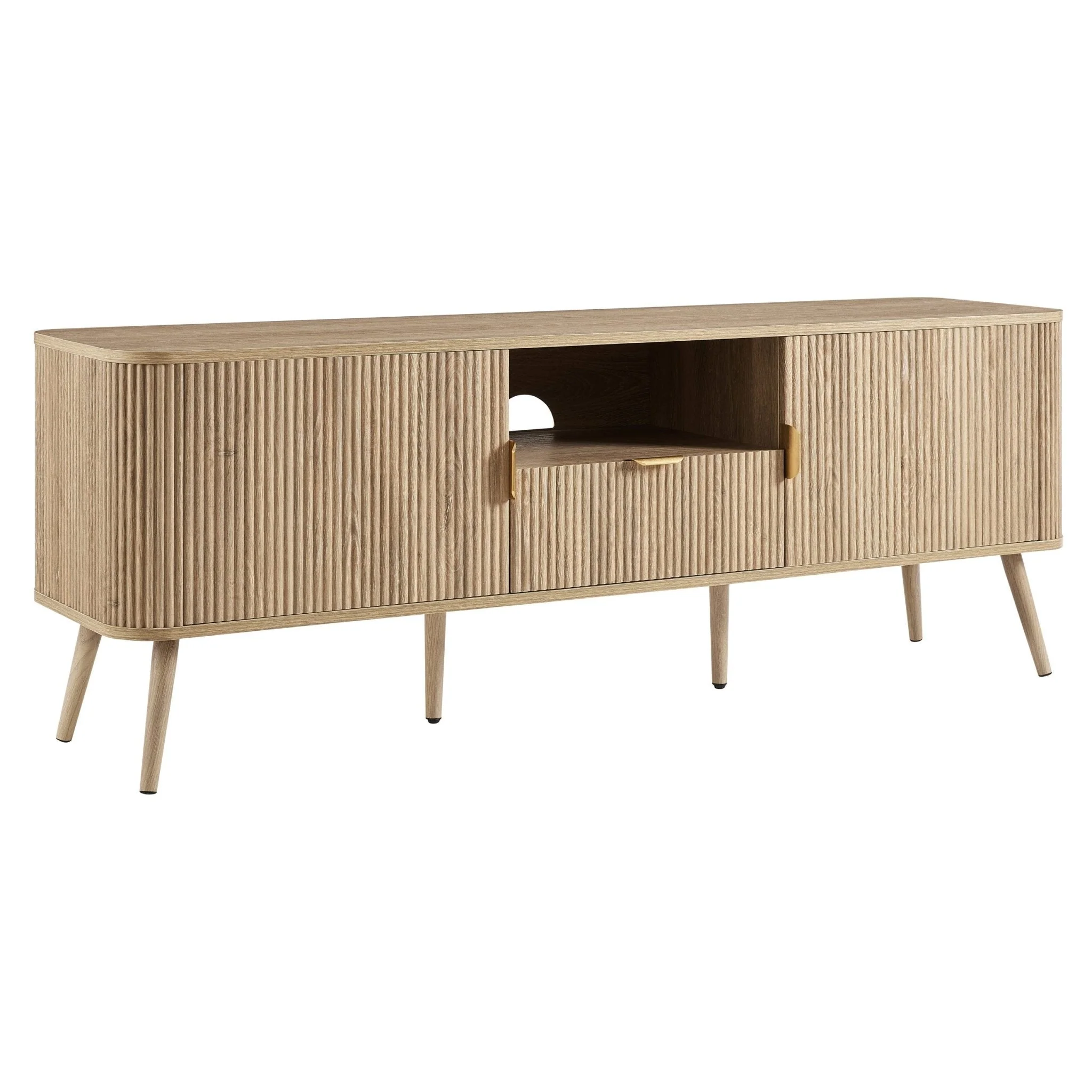 Hattie TV Unit for TVs up to 65"- Light Wood - Image 4