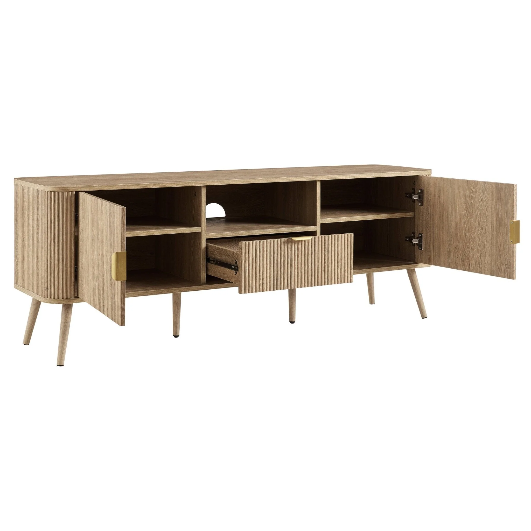 Hattie TV Unit for TVs up to 65"- Light Wood - Image 5