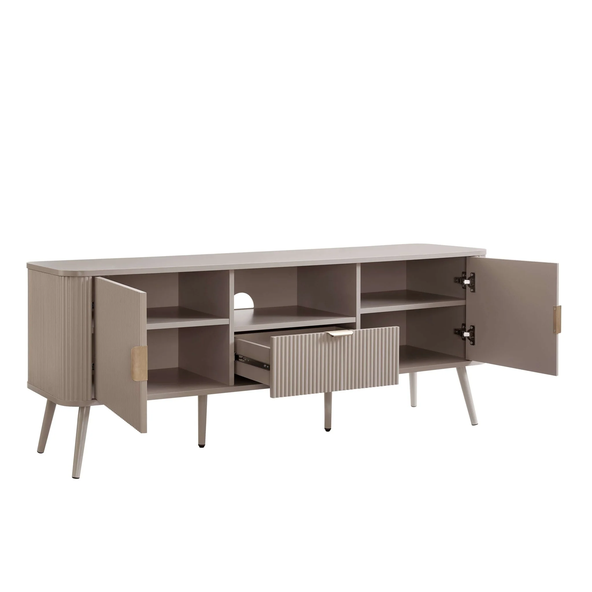 Hattie TV Unit for TVs up to 65" - Taupe - Image 3