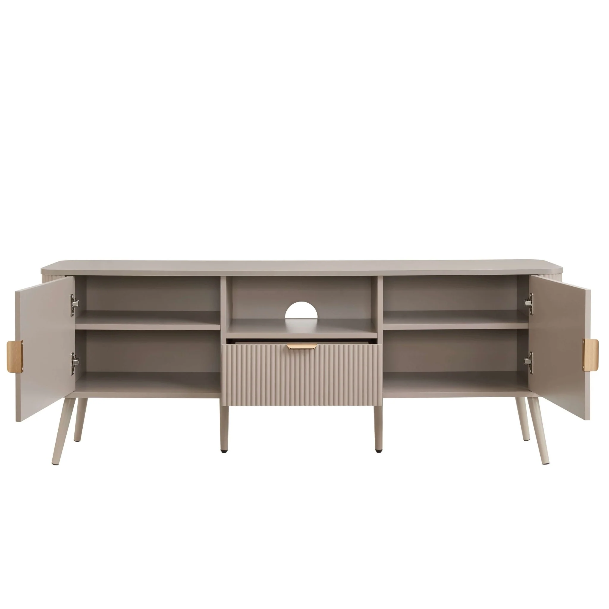 Hattie TV Unit for TVs up to 65" - Taupe - Image 5