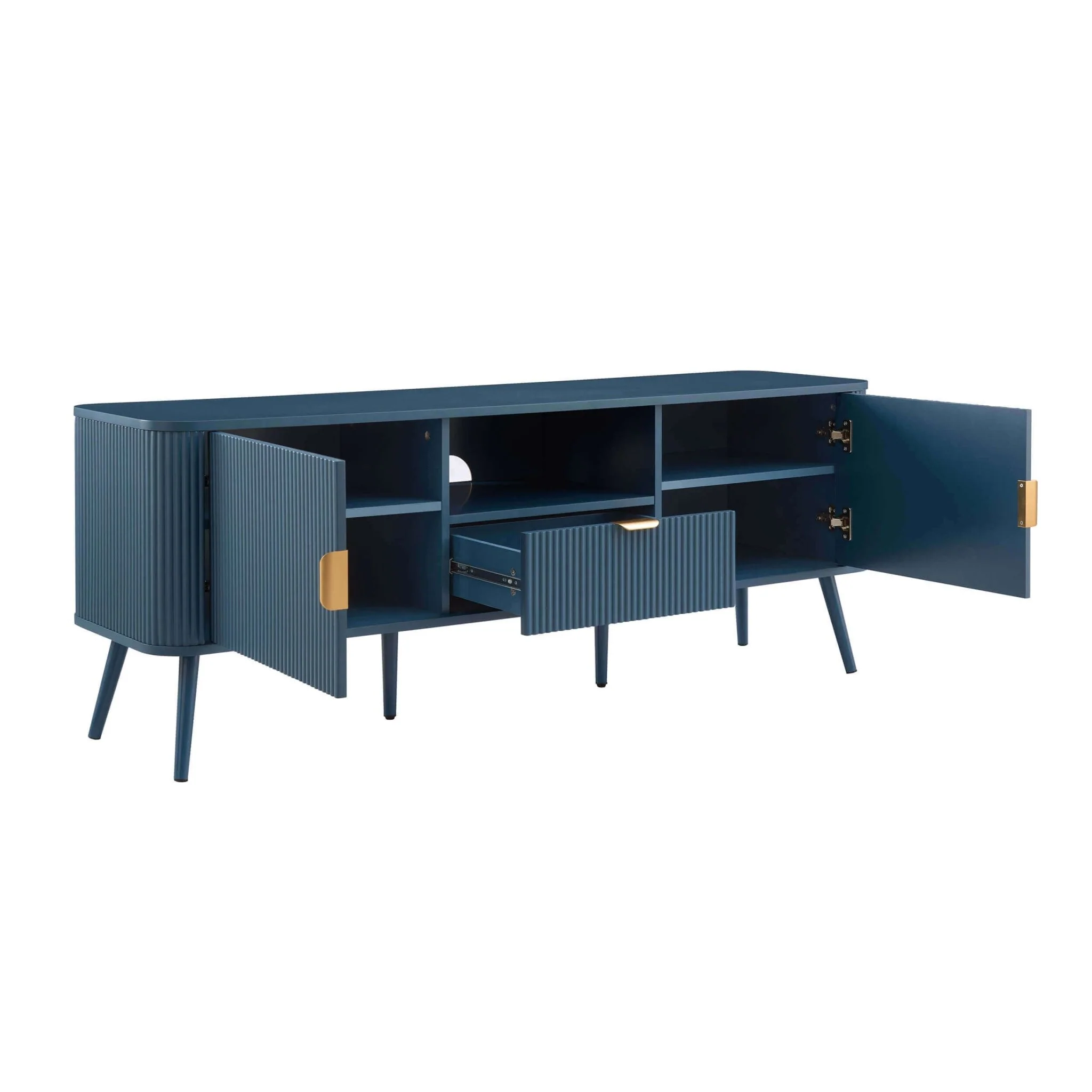 Hattie TV Unit for TVs up to 65"- Teal - Image 3