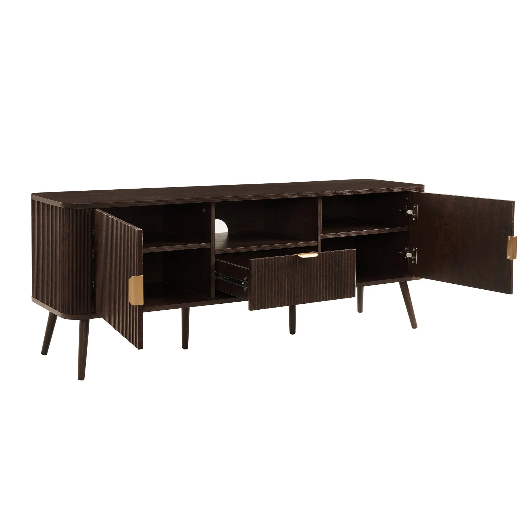 Hattie TV Unit for TVs up to 65" - Walnut - Image 5