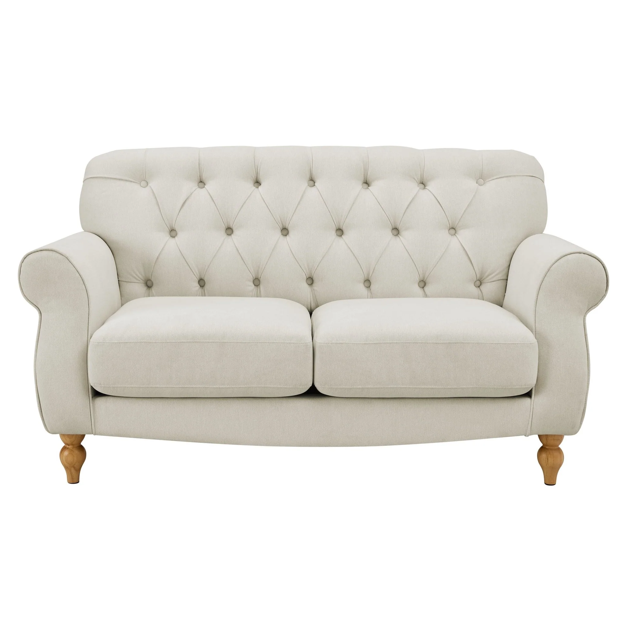Hebden 2 Seater Sofa - Cream Linen - Image 4
