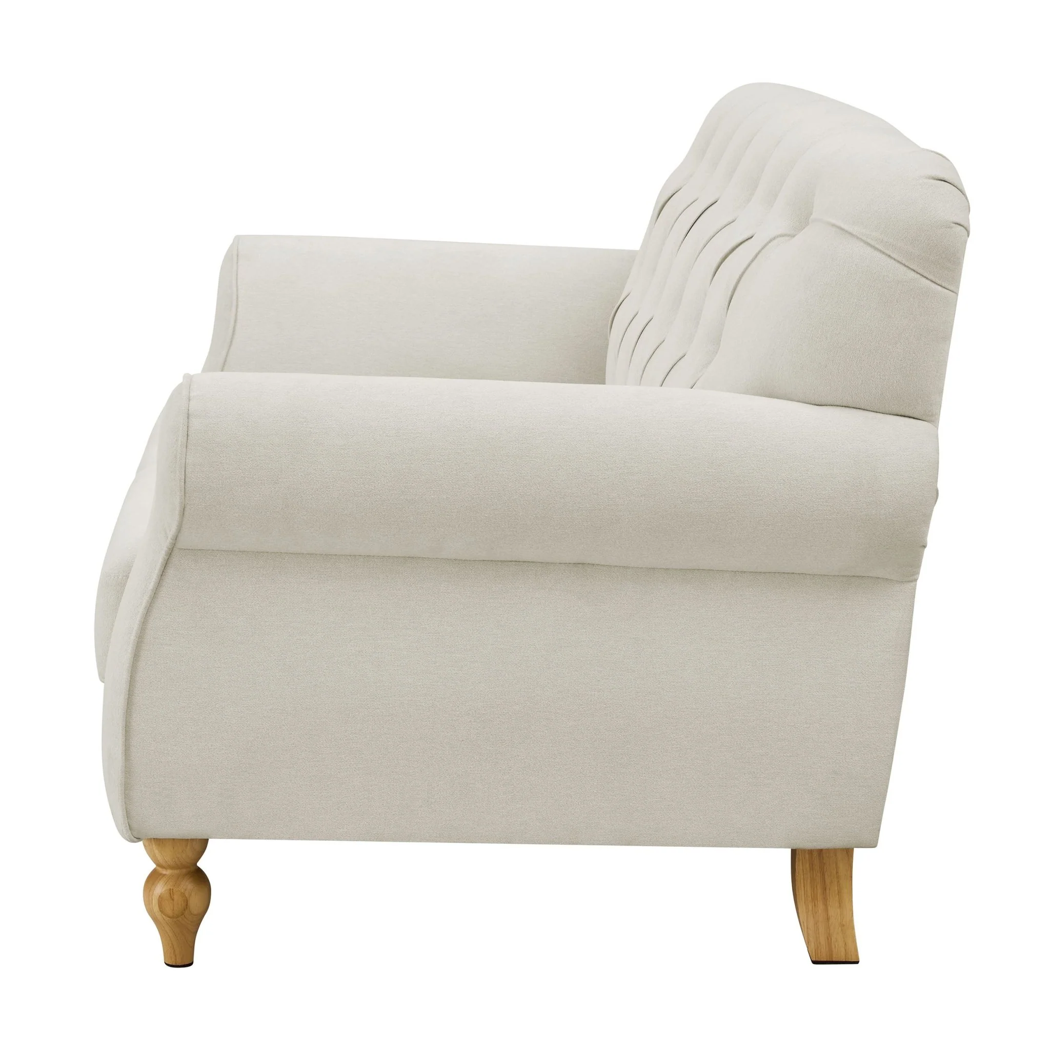 Hebden 2 Seater Sofa - Cream Linen - Image 5