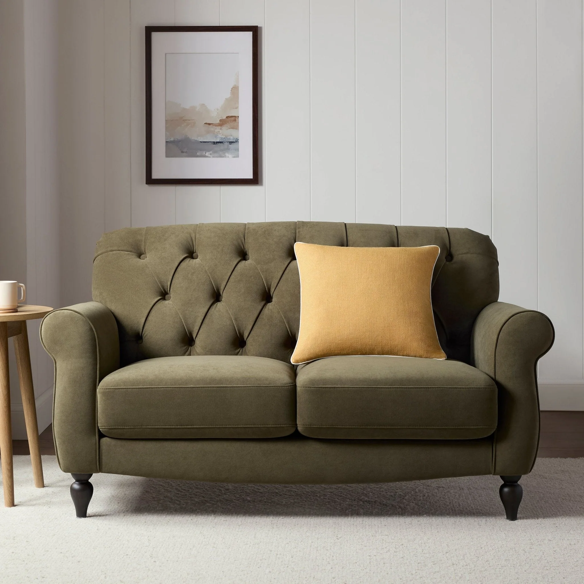Hebden 2 Seater Sofa - Olive Green