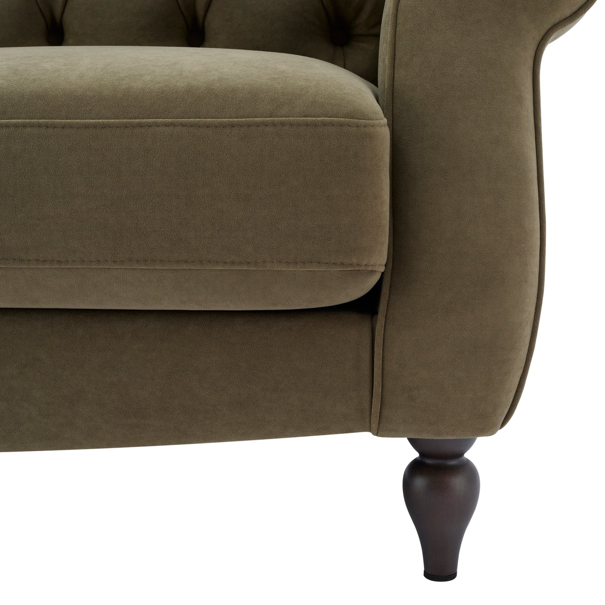 Hebden 2 Seater Sofa - Olive Green - Image 7