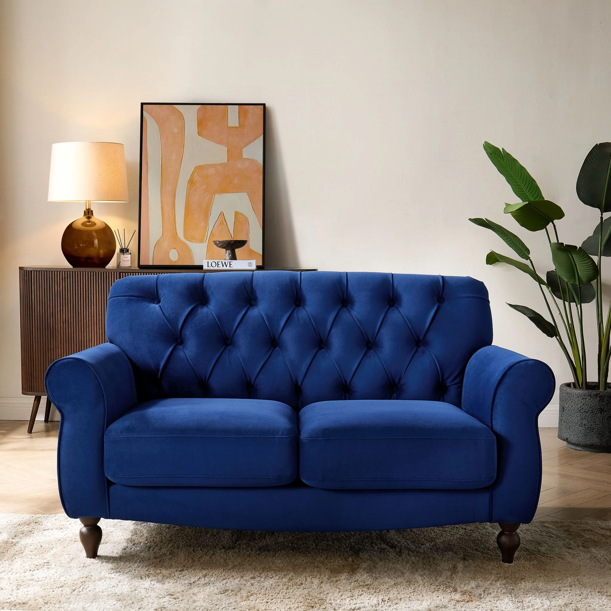 Hebden 2 Seater Sofa - Royal Blue