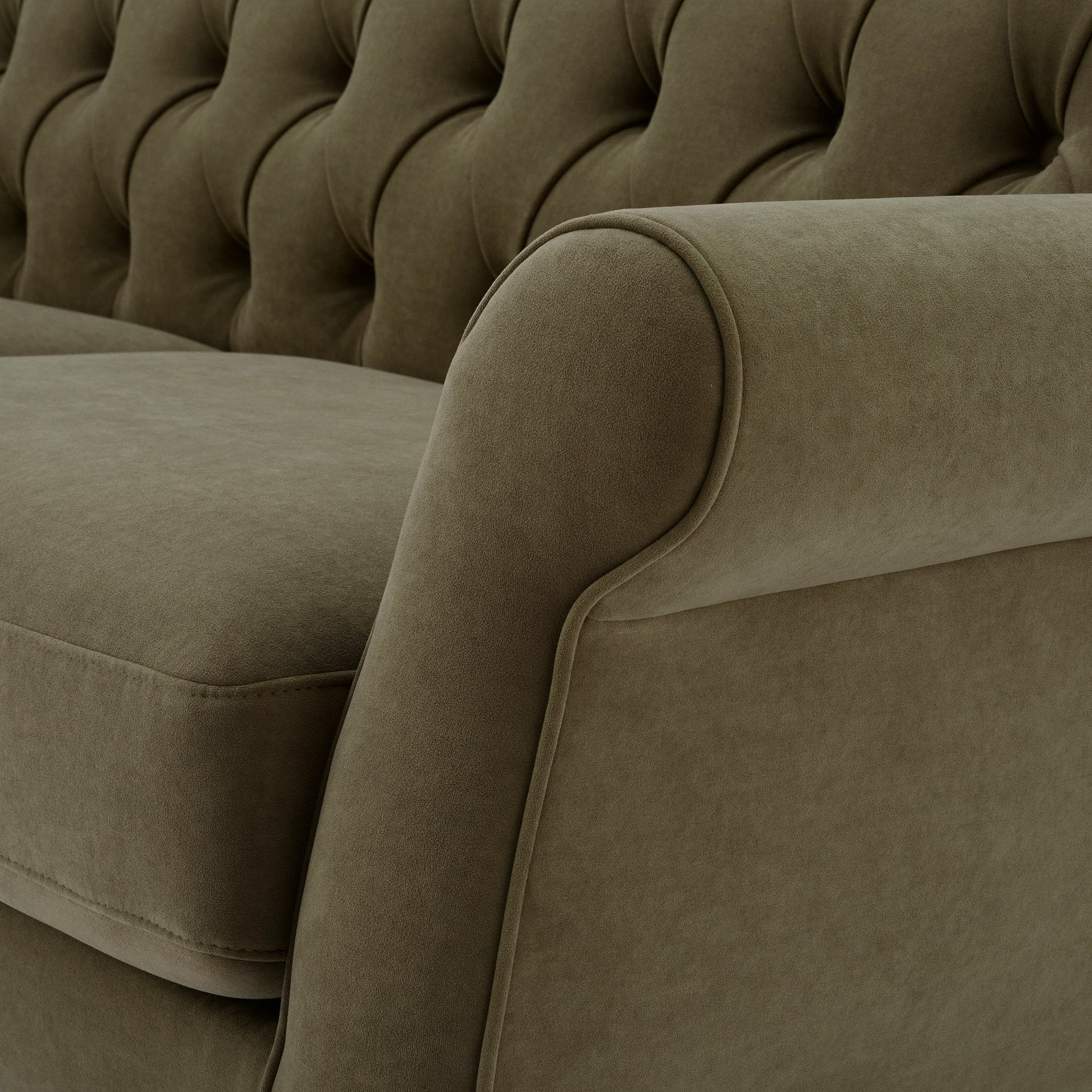 Hebden 3 Seater Sofa - Olive Green - Image 7