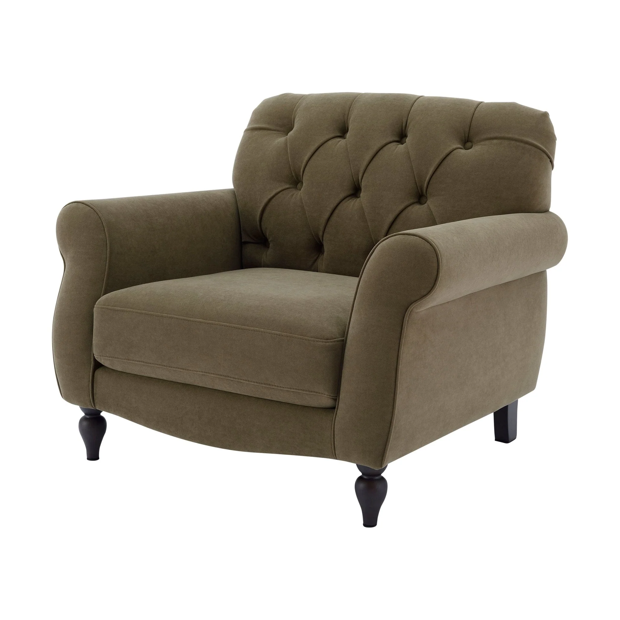 Hebden Armchair - Olive Green - Image 4