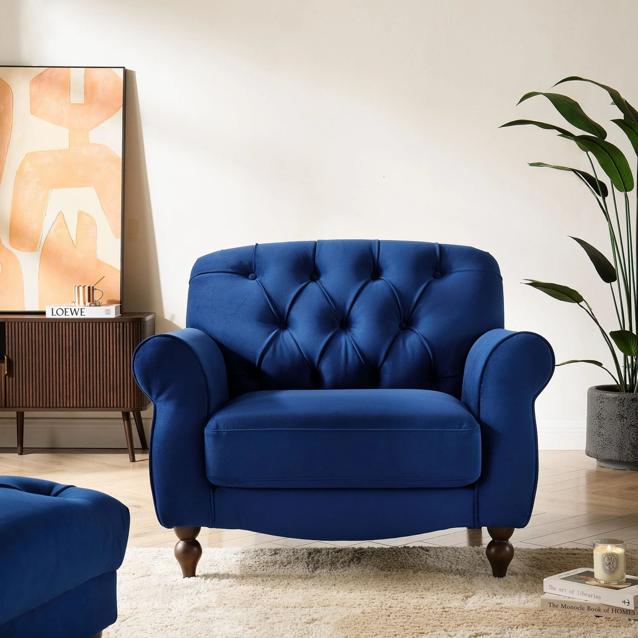 Hebden Armchair - Royal Blue - Image 2