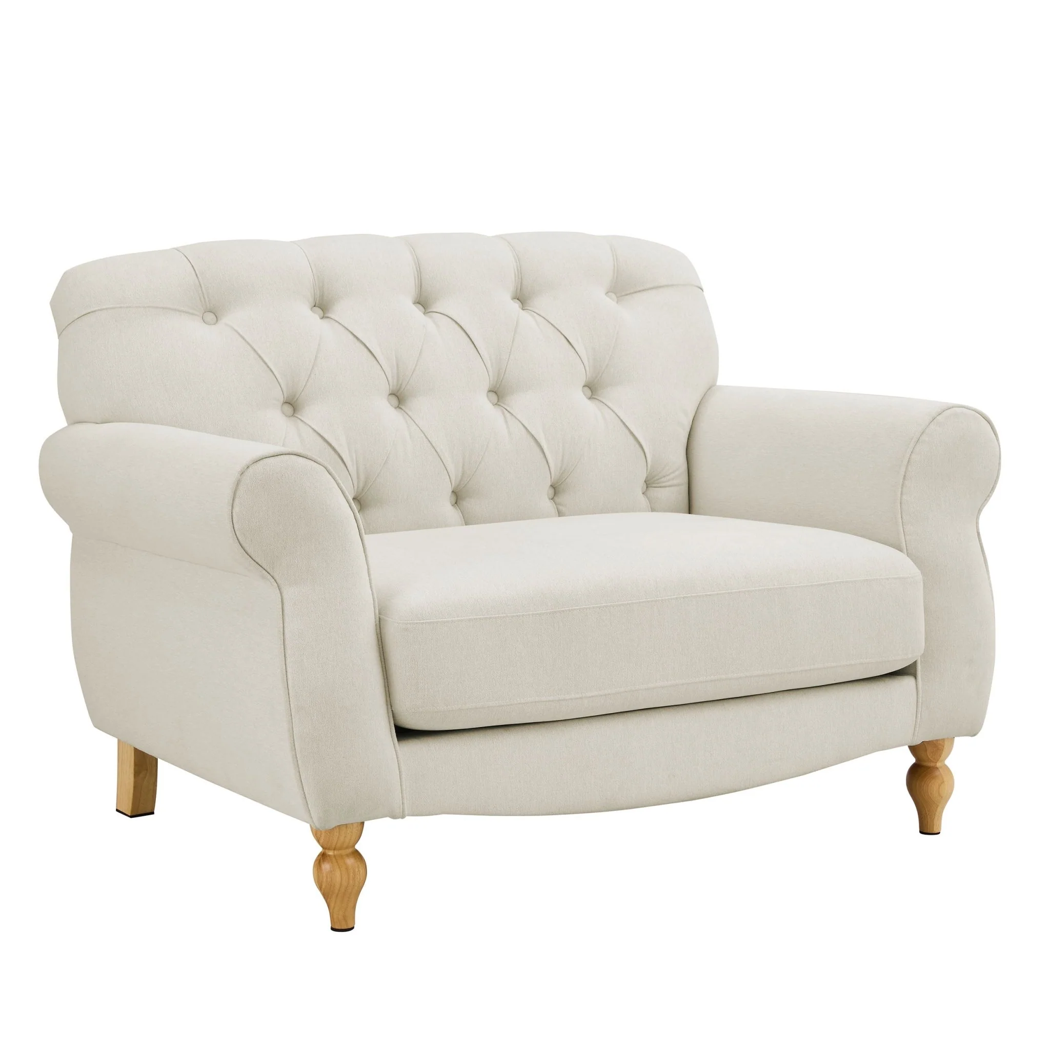 Hebden Loveseat - Cream Linen - Image 3
