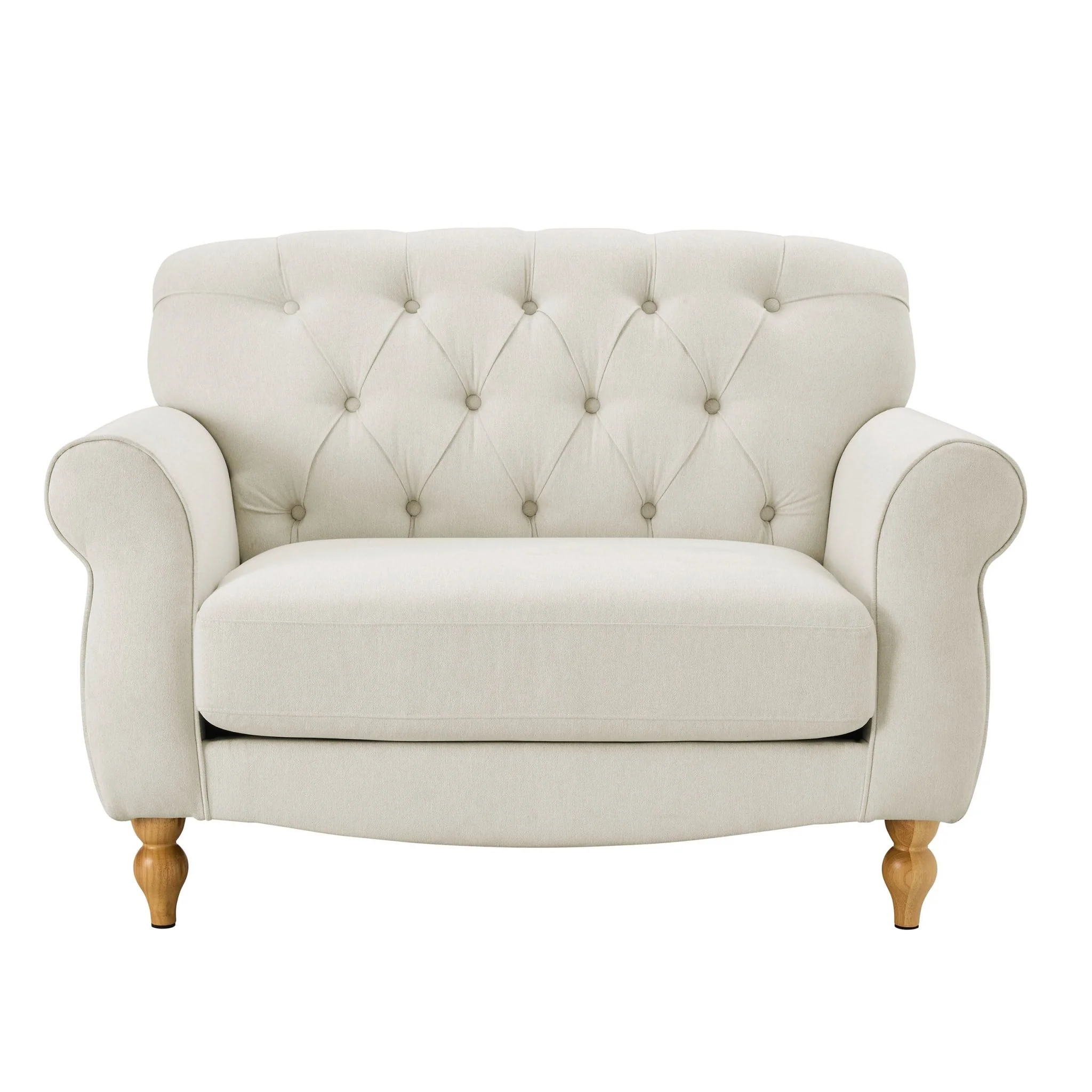 Hebden Loveseat - Cream Linen - Image 4