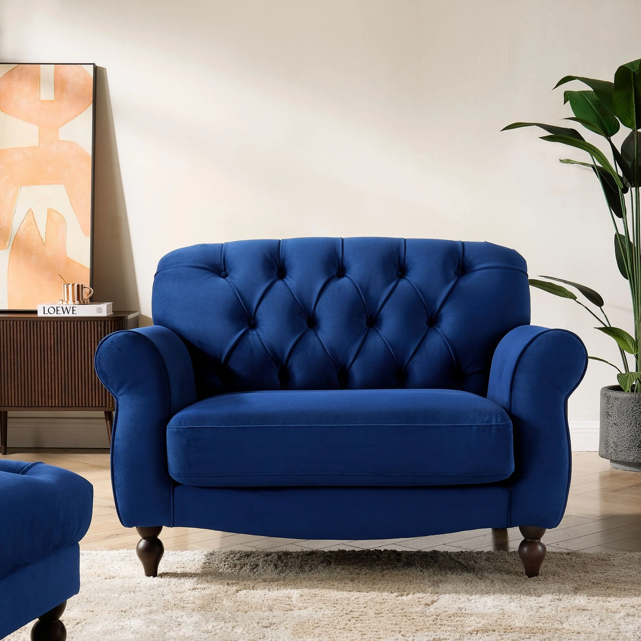 Hebden Loveseat - Royal Blue - Image 2