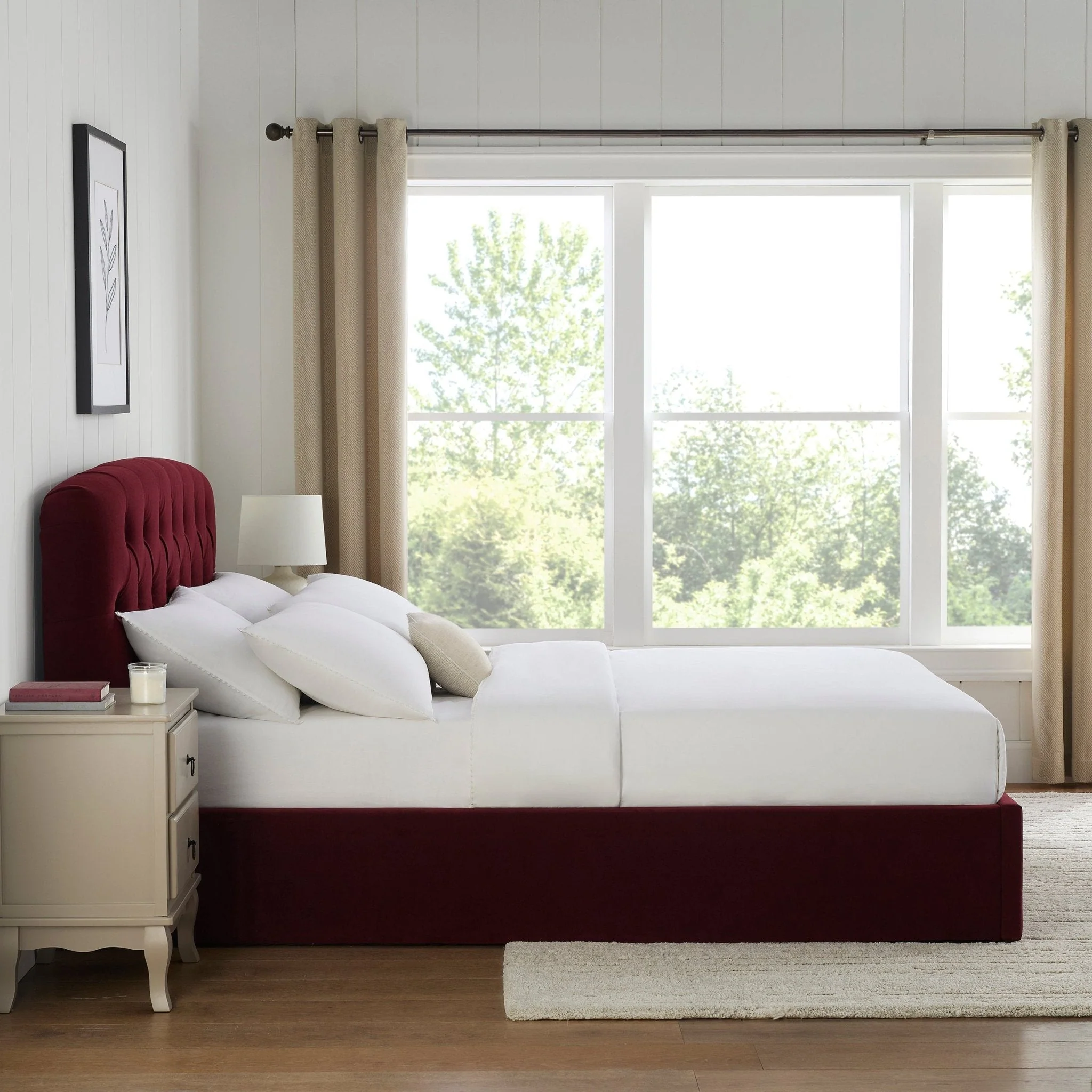 Hebden Ottoman Storage Bed - Berry - Image 5