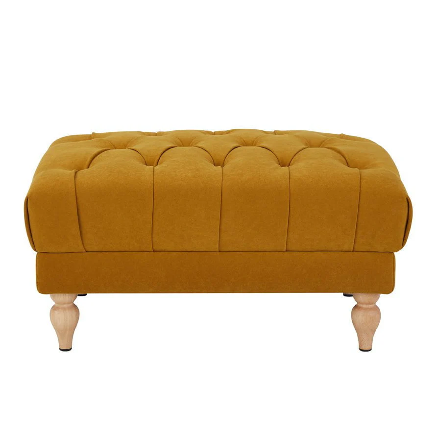 Hebden Pouffe - Mustard - Image 4