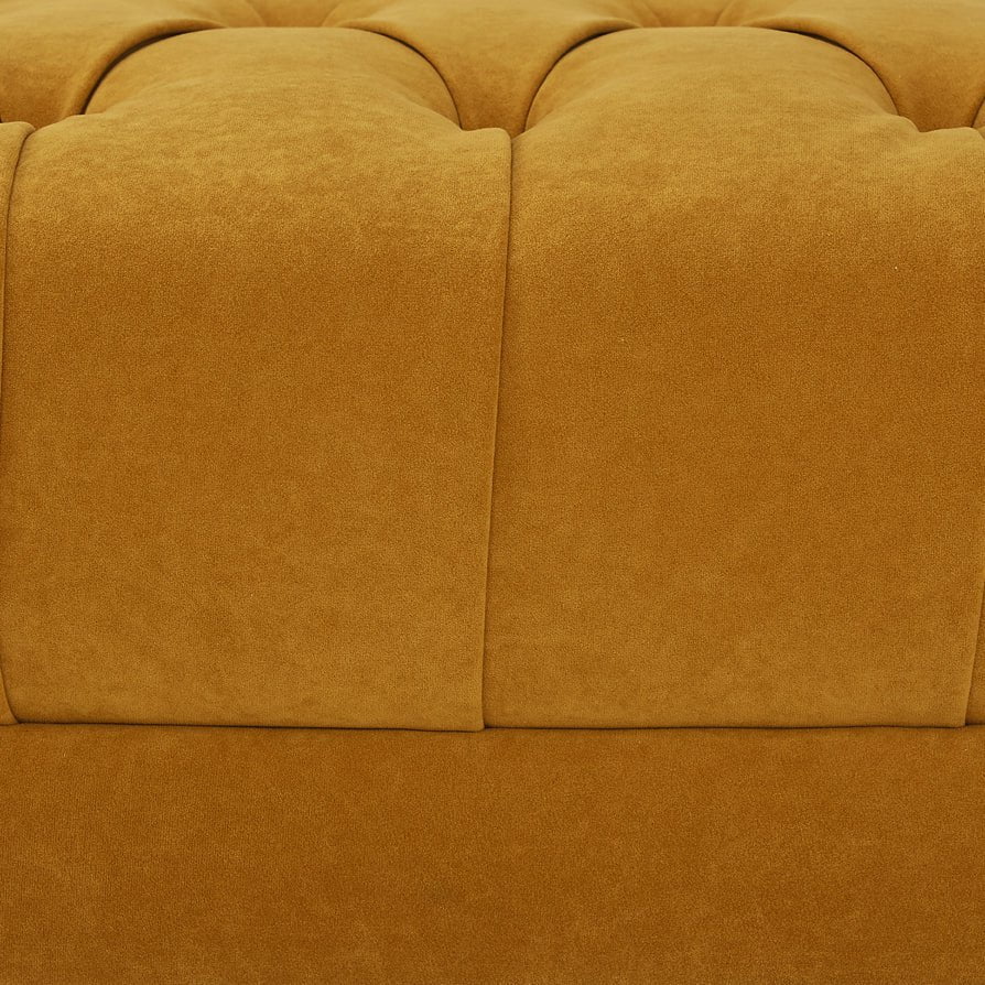 Hebden Pouffe - Mustard - Image 5