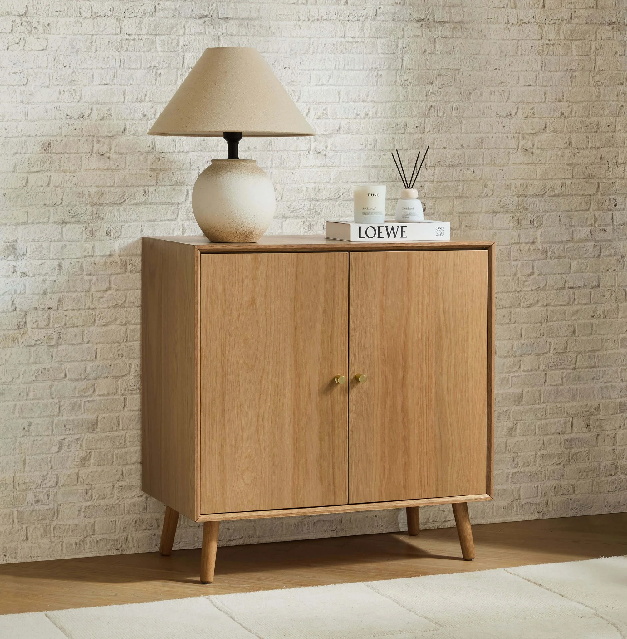Heidi Oak 2 Door Sideboard - Light Wood