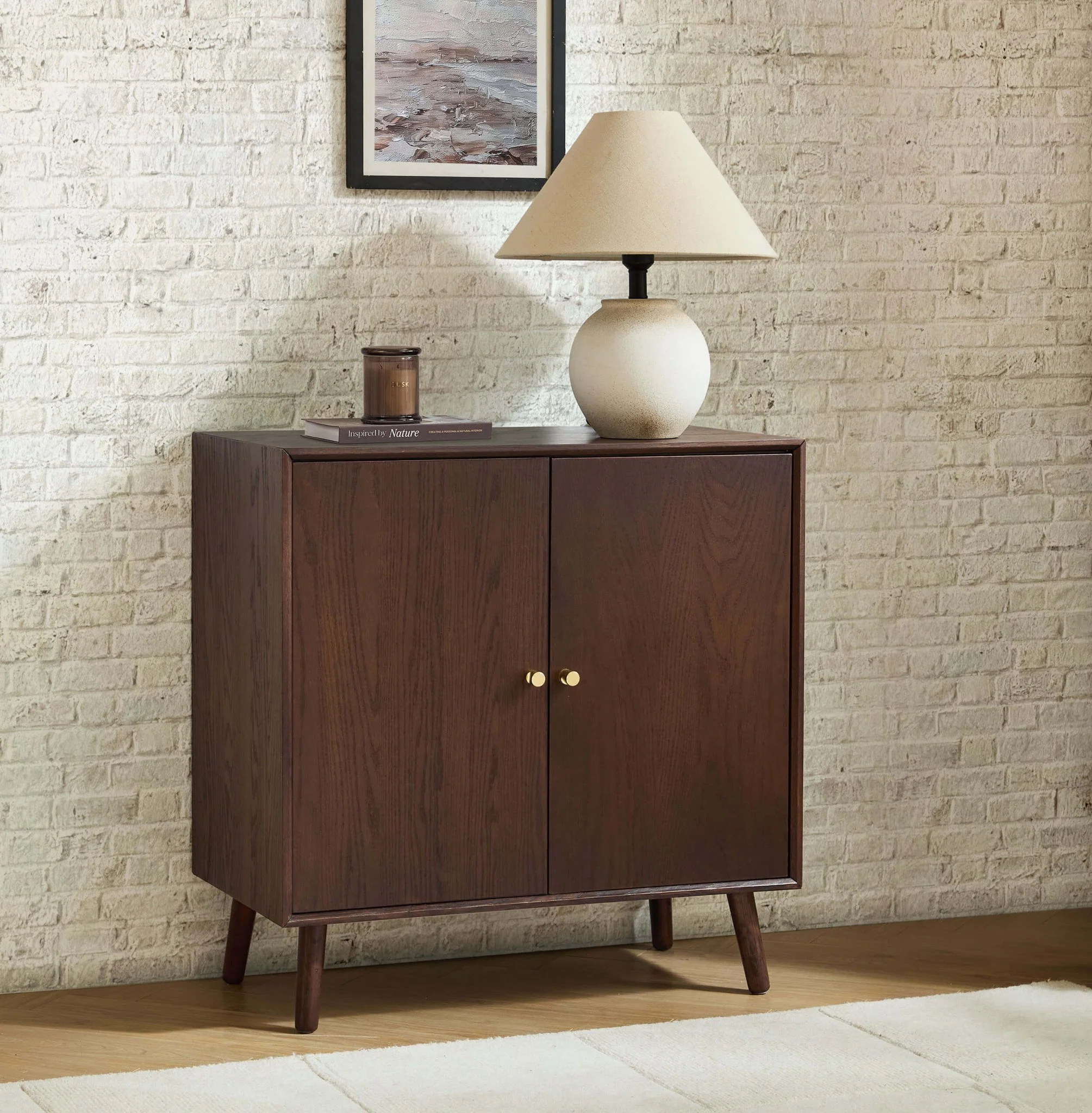 Heidi Oak 2 Door Sideboard - Walnut