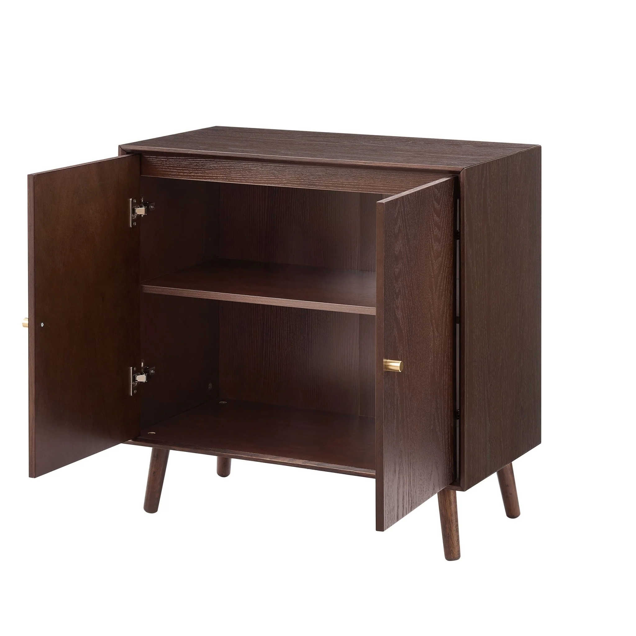 Heidi Oak 2 Door Sideboard - Walnut - Image 6