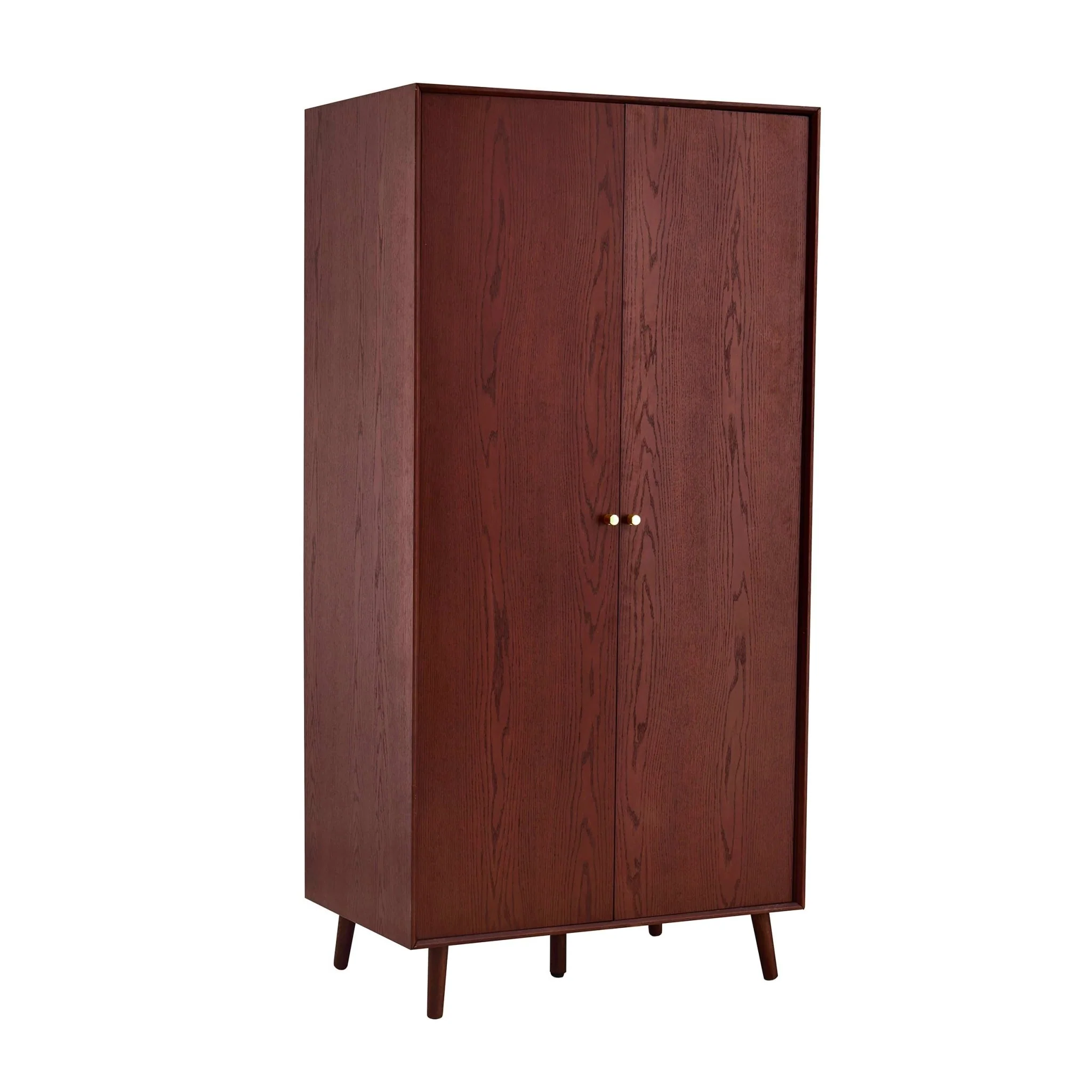 Heidi Oak 2 Door Wardrobe - Cherry Wood - Image 2