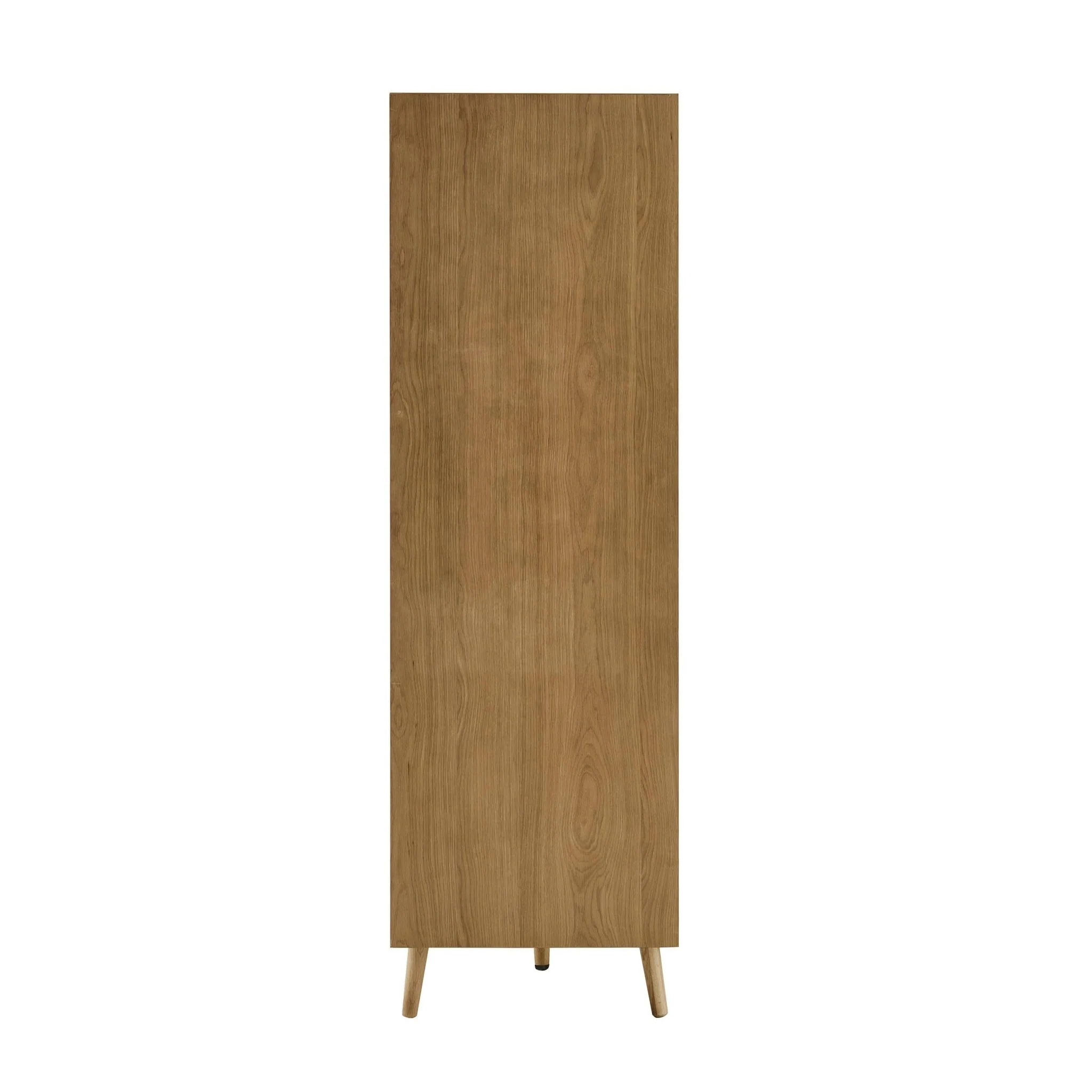 Heidi Oak 2 Door Wardrobe - Light Wood - Image 4