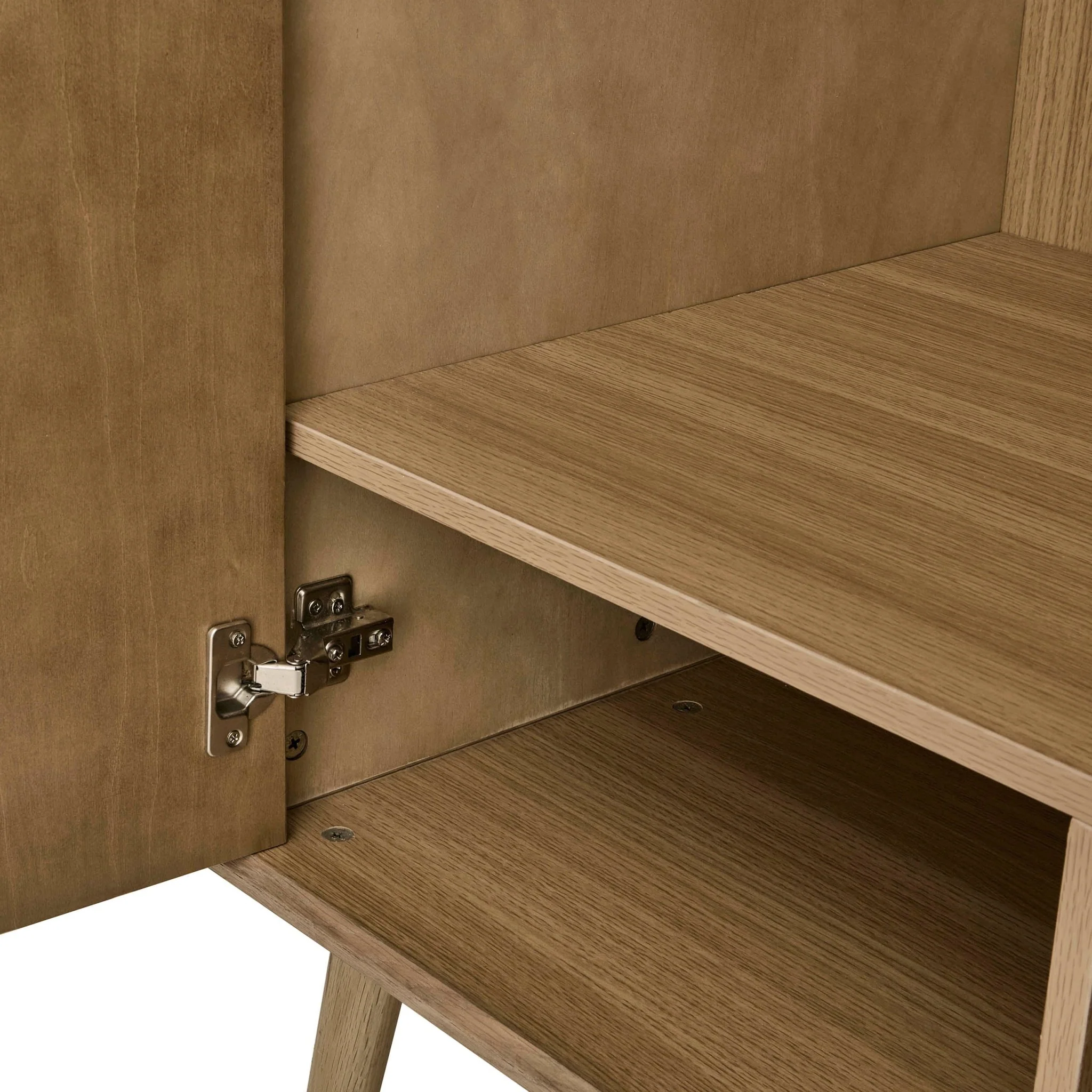 Heidi Oak 2 Door Wardrobe - Light Wood - Image 5