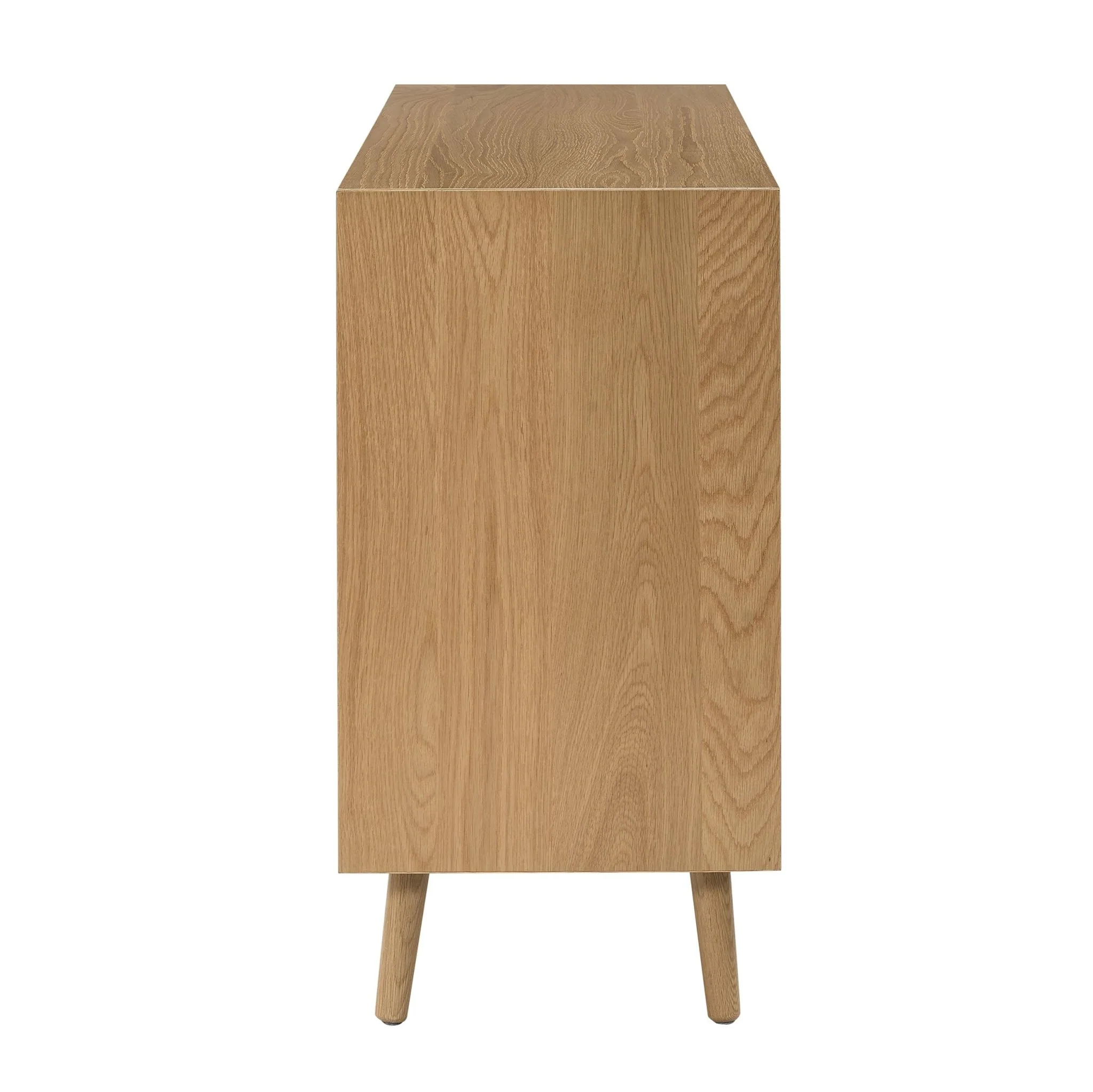 Heidi Oak 3 Door Sideboard - Light Wood - Image 8