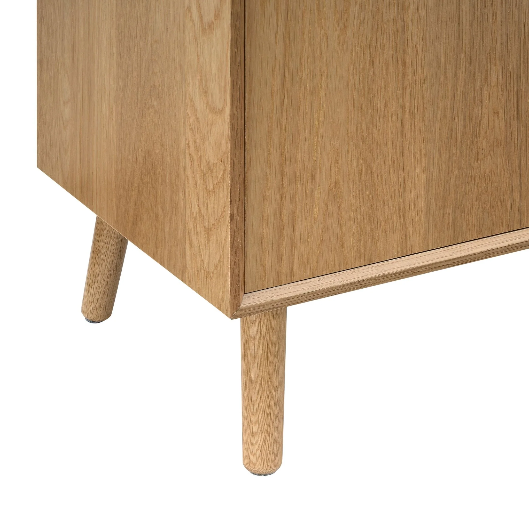 Heidi Oak 3 Door Sideboard - Light Wood - Image 9