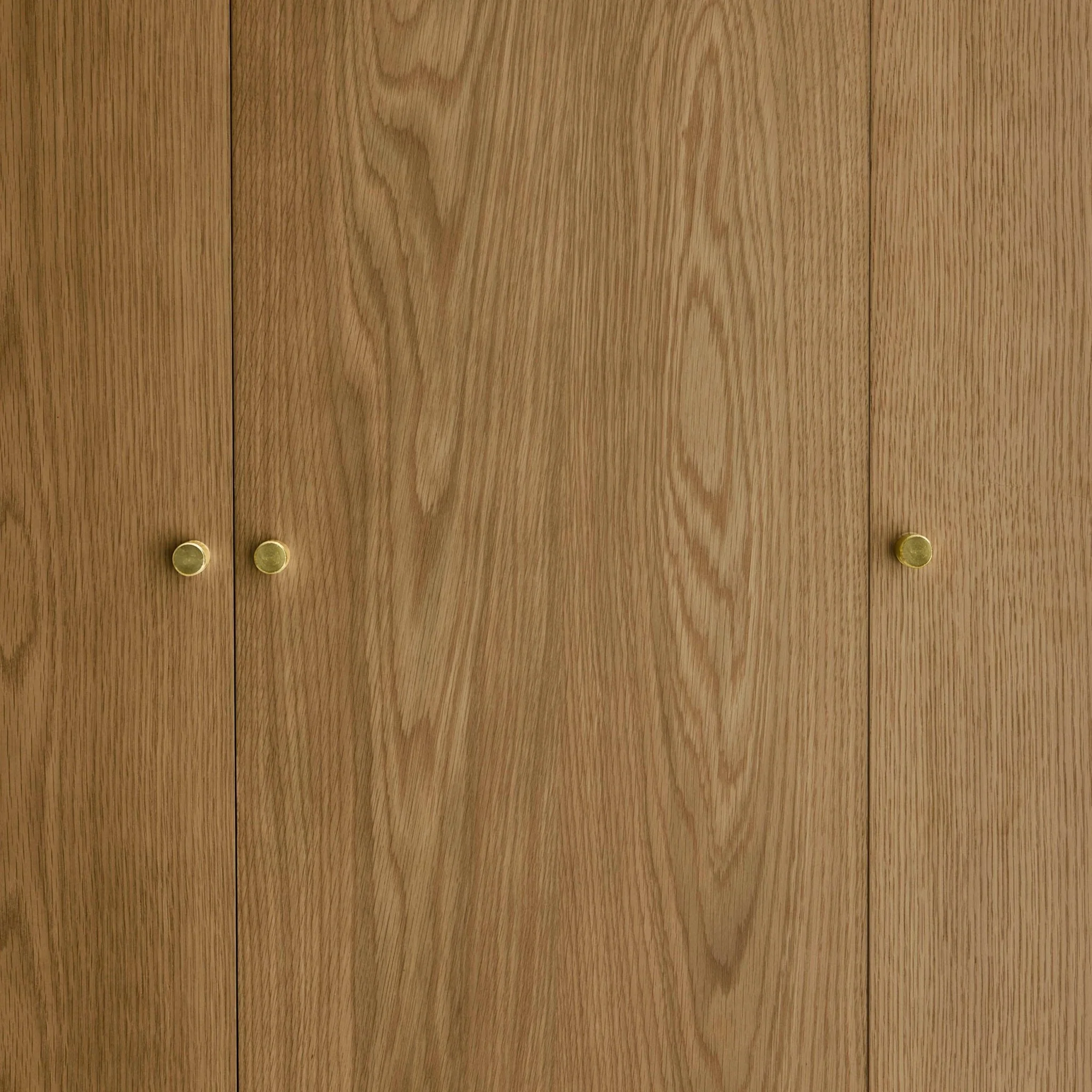 Heidi Oak 3 Door Wardrobe with Drawers - Light Wood - Image 6