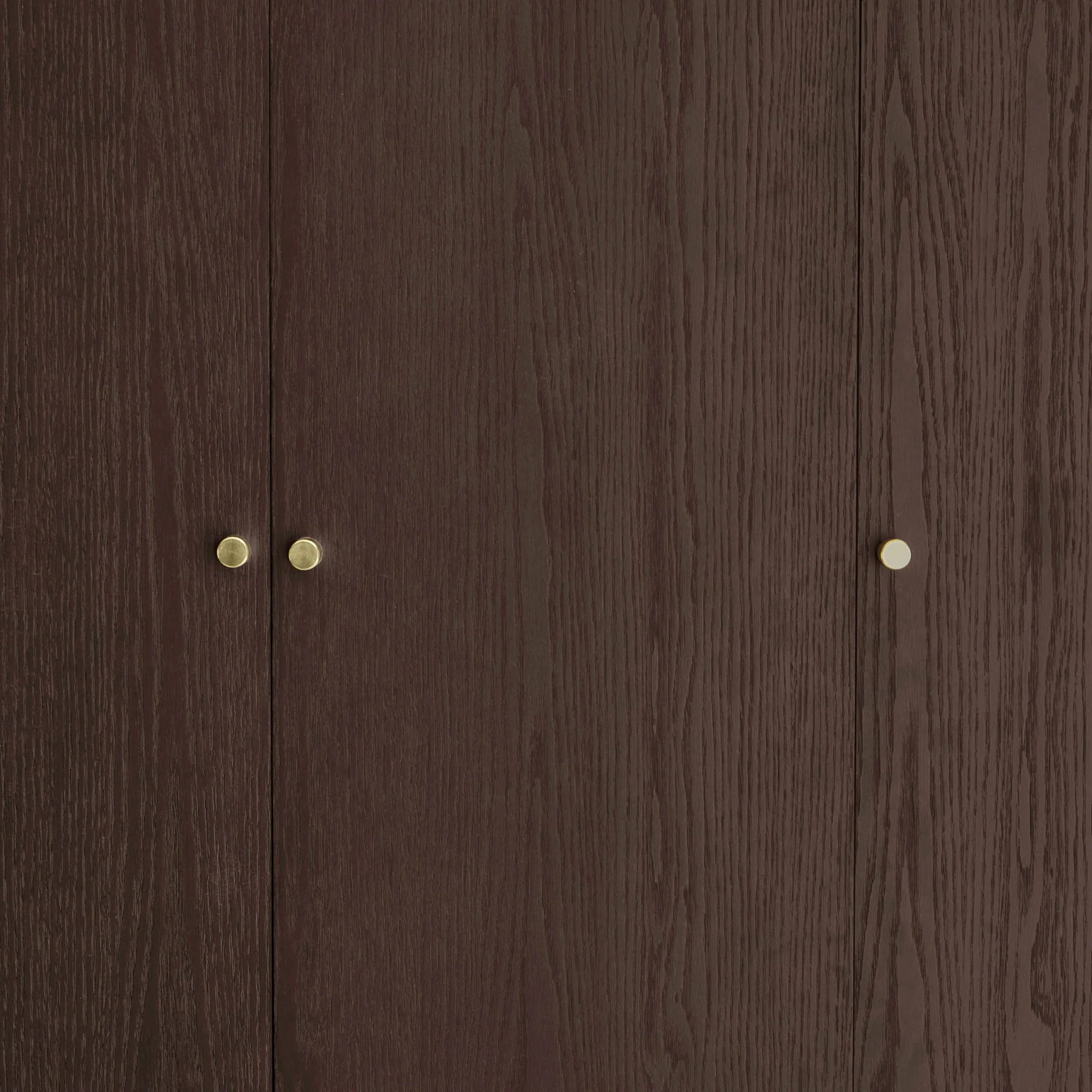 Heidi Oak 3 Door Wardrobe with Drawers - Walnut - Image 4