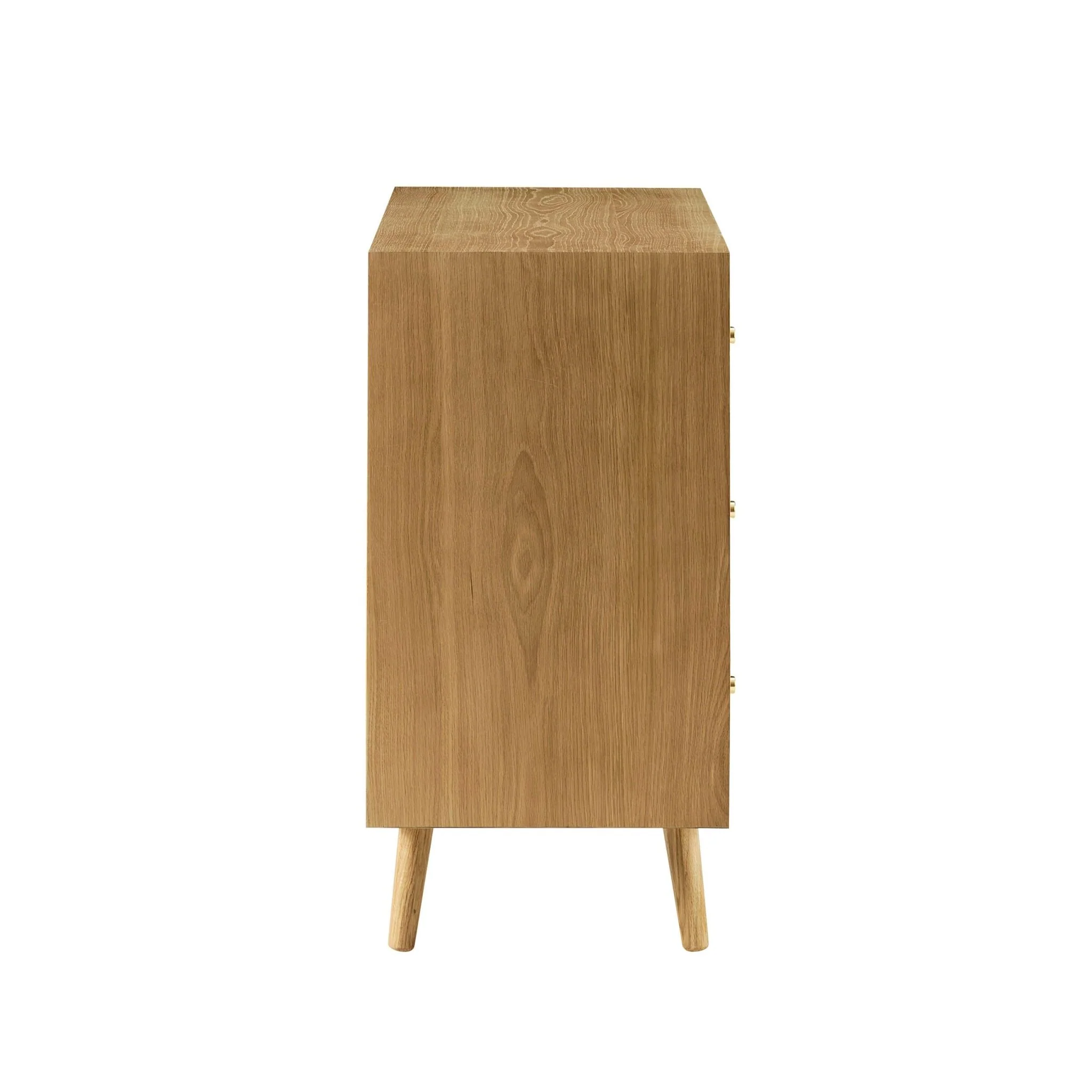 Heidi Oak 3 Drawer Chest - Light Wood - Image 4