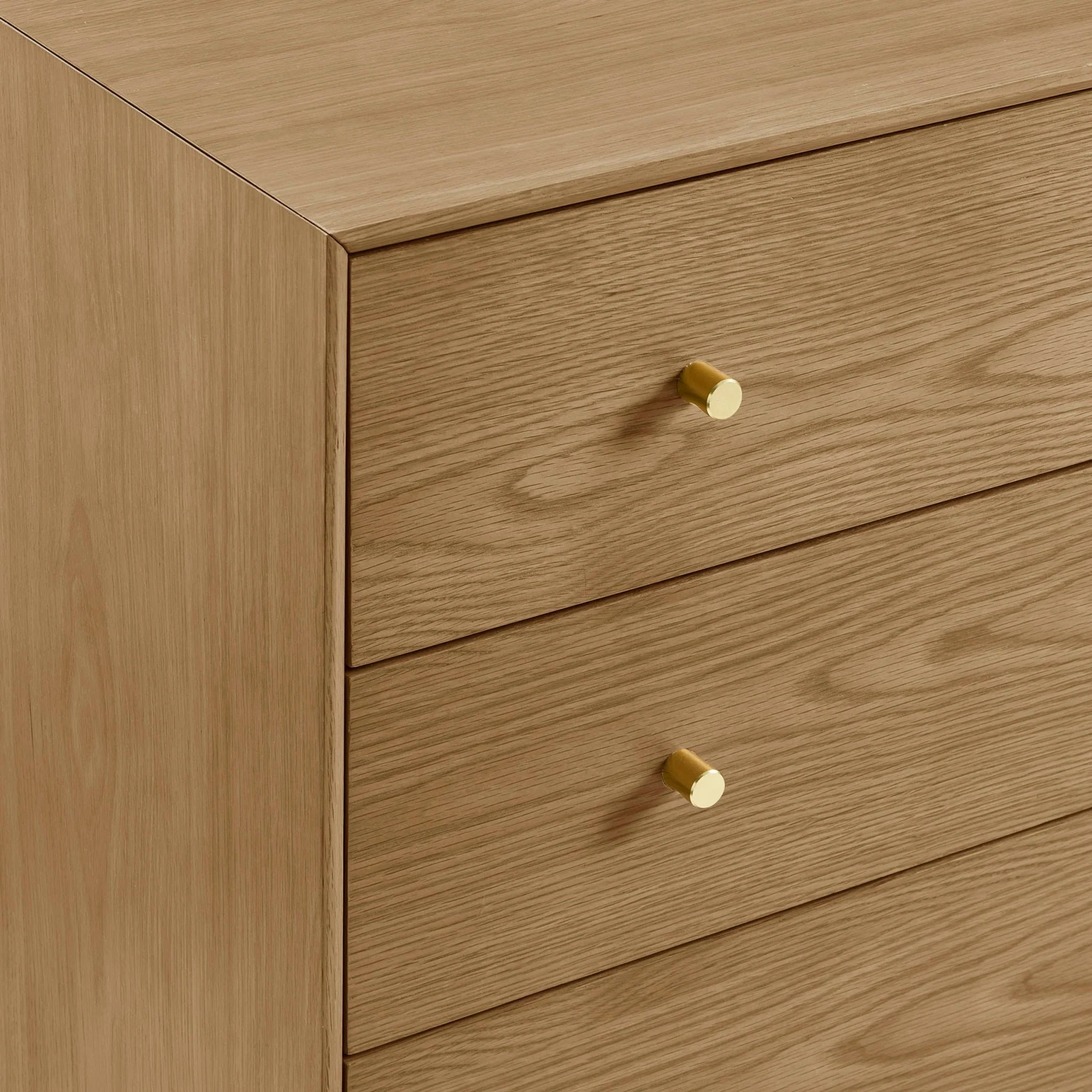 Heidi Oak 3 Drawer Chest - Light Wood - Image 6