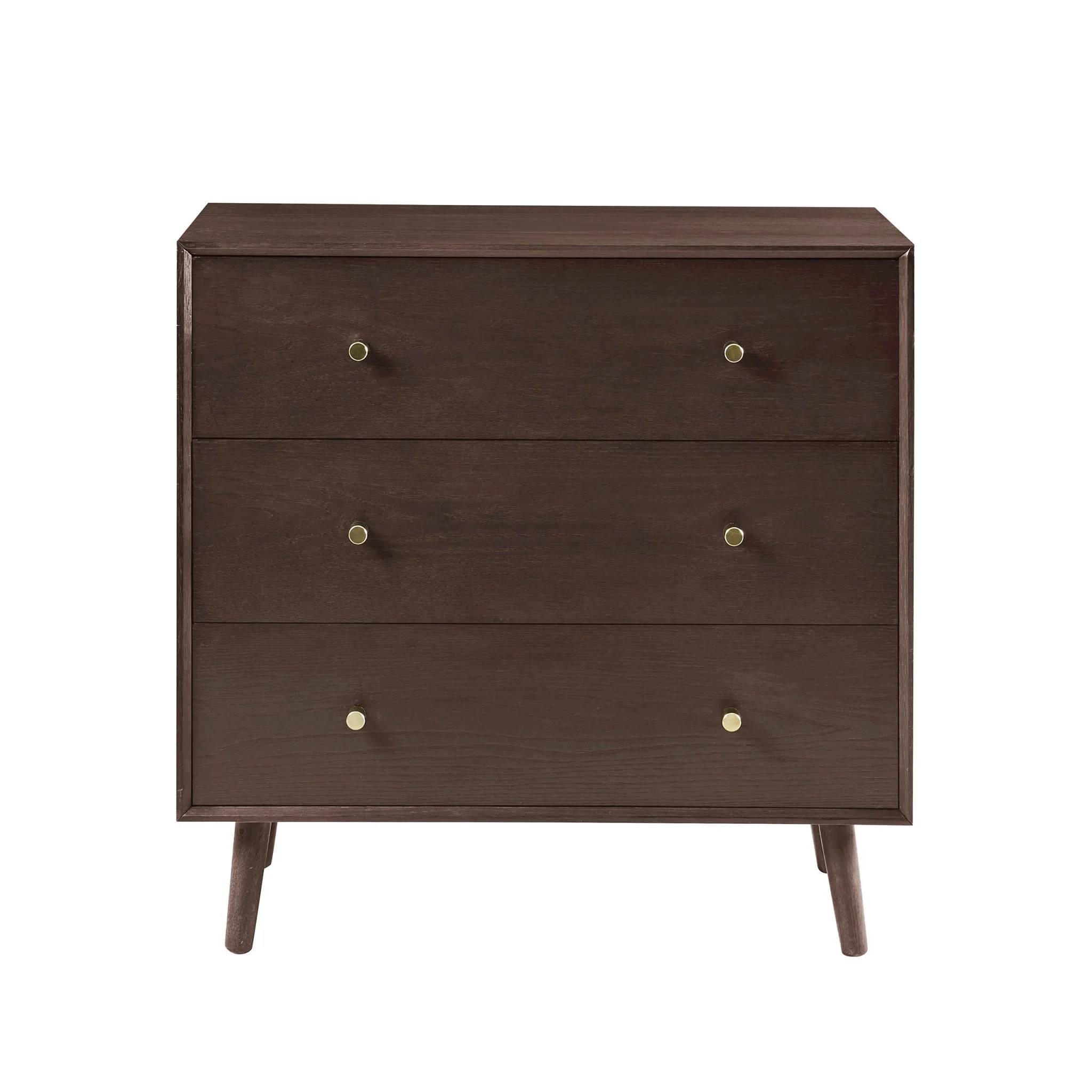 Heidi Oak 3 Drawer Chest - Walnut - Image 4