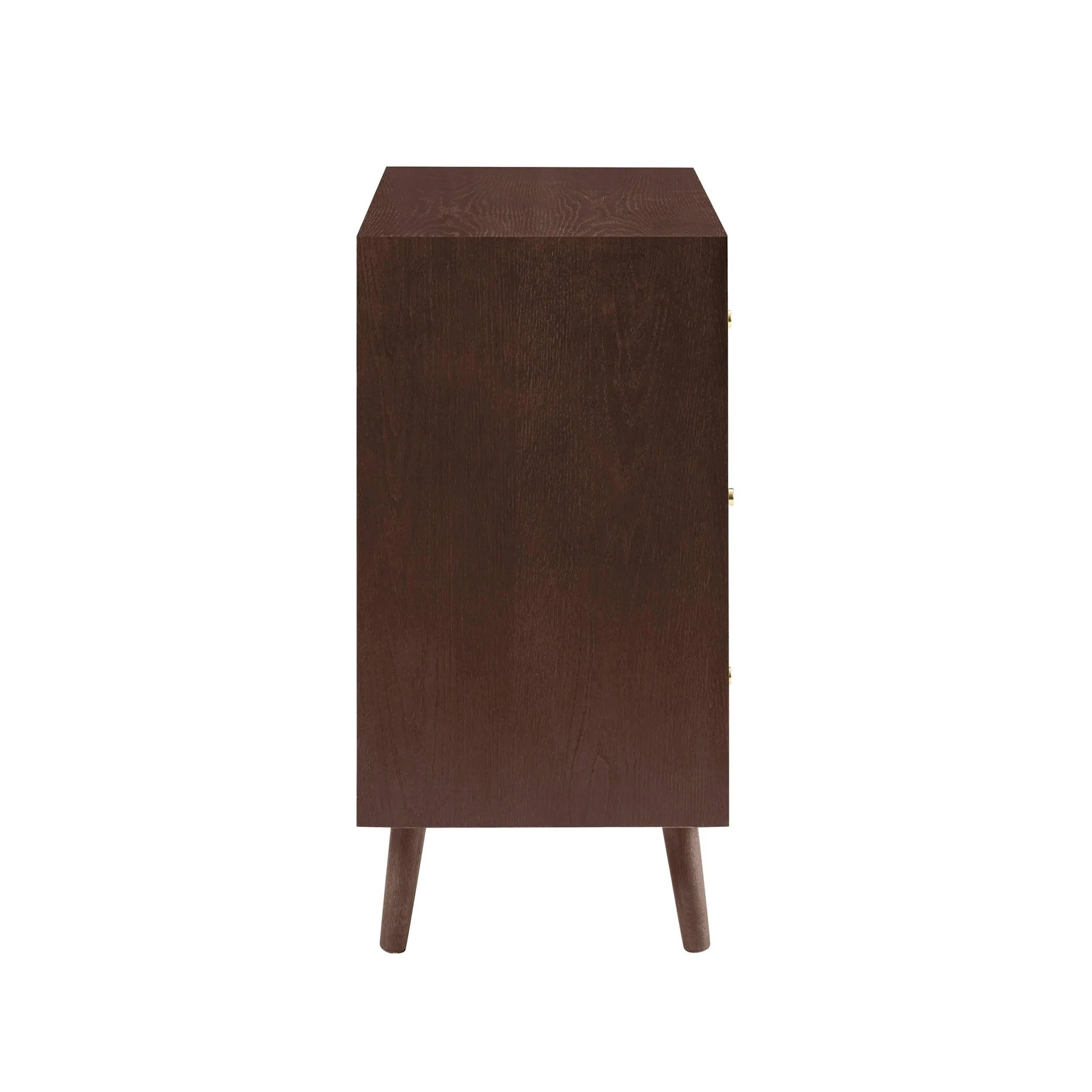 Heidi Oak 3 Drawer Chest - Walnut - Image 5