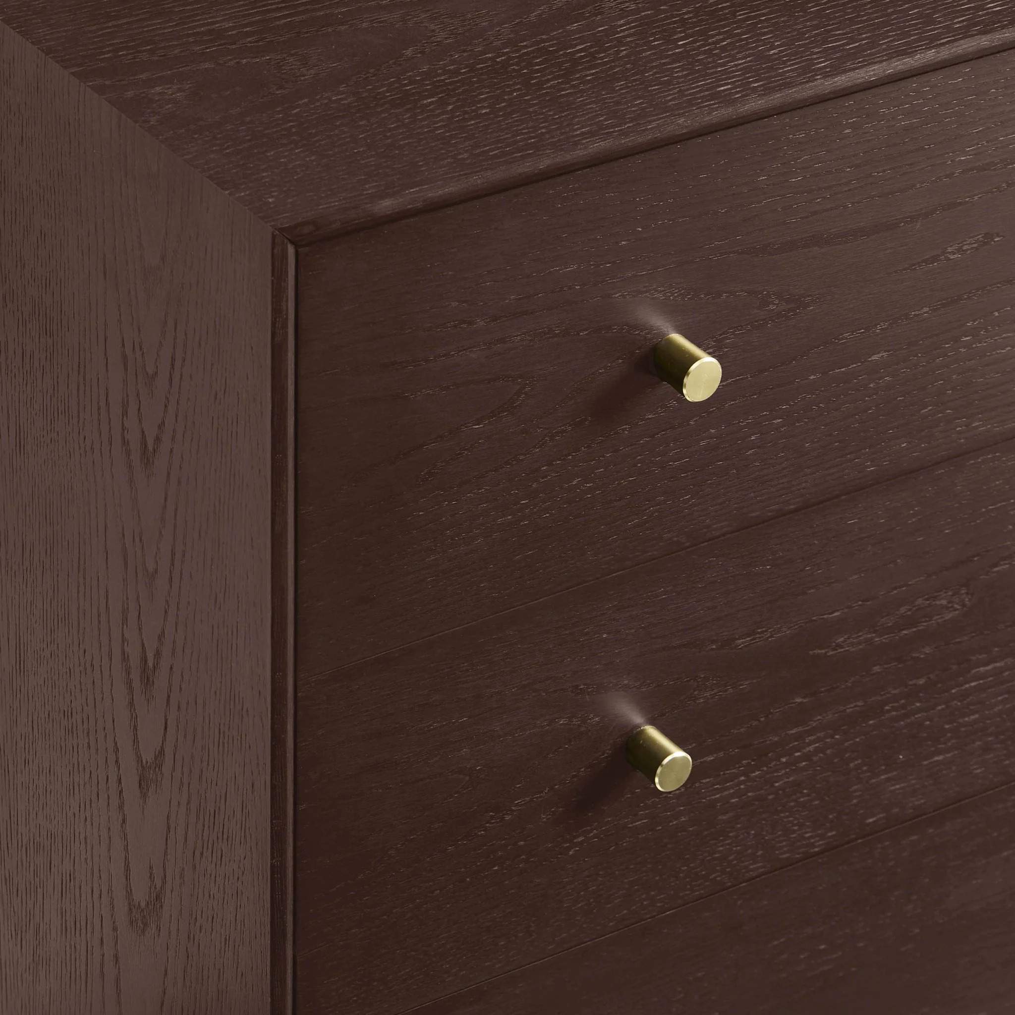 Heidi Oak 3 Drawer Chest - Walnut - Image 7