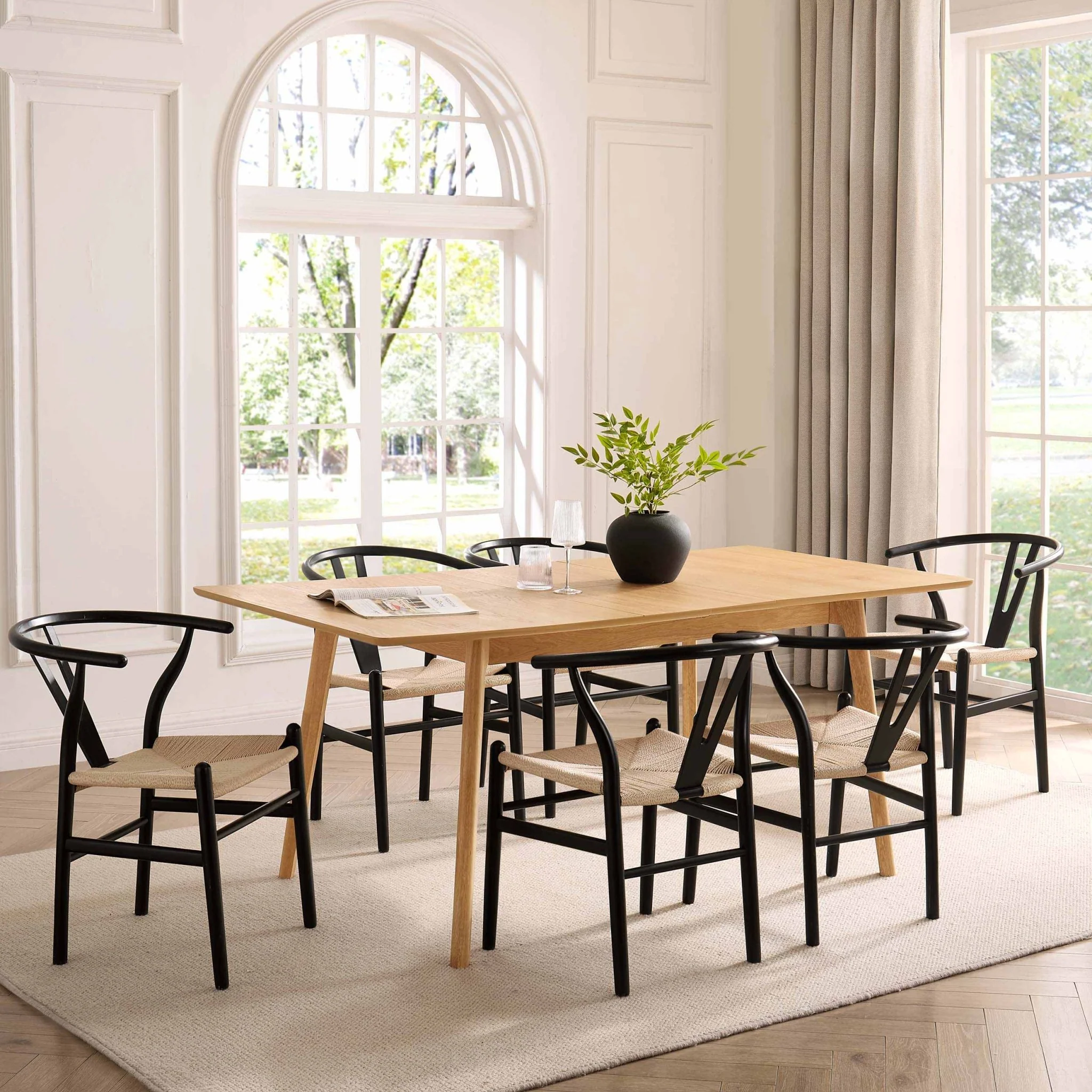 Heidi Oak 4-8 Seater Extendable Dining Table - Natural