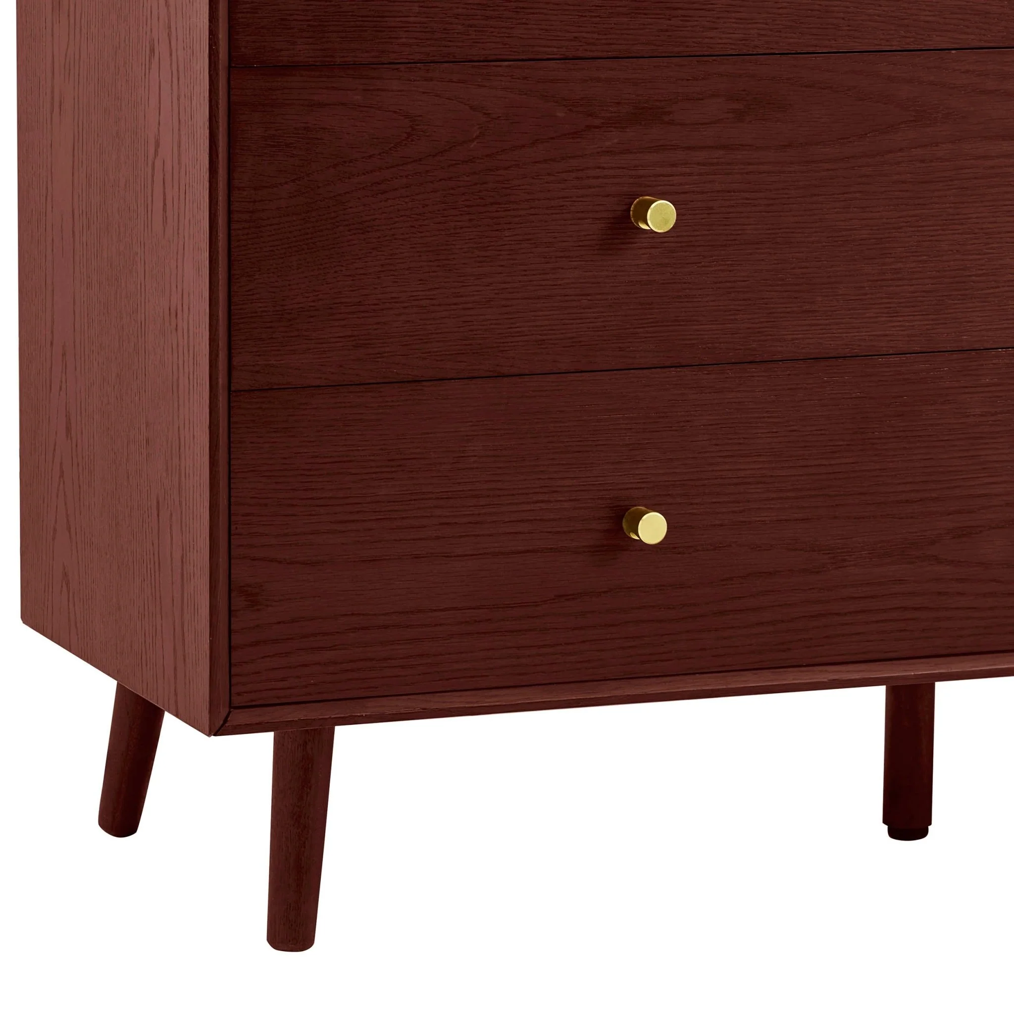 Heidi Oak 6 Drawer Chest - Cherry Wood - Image 6