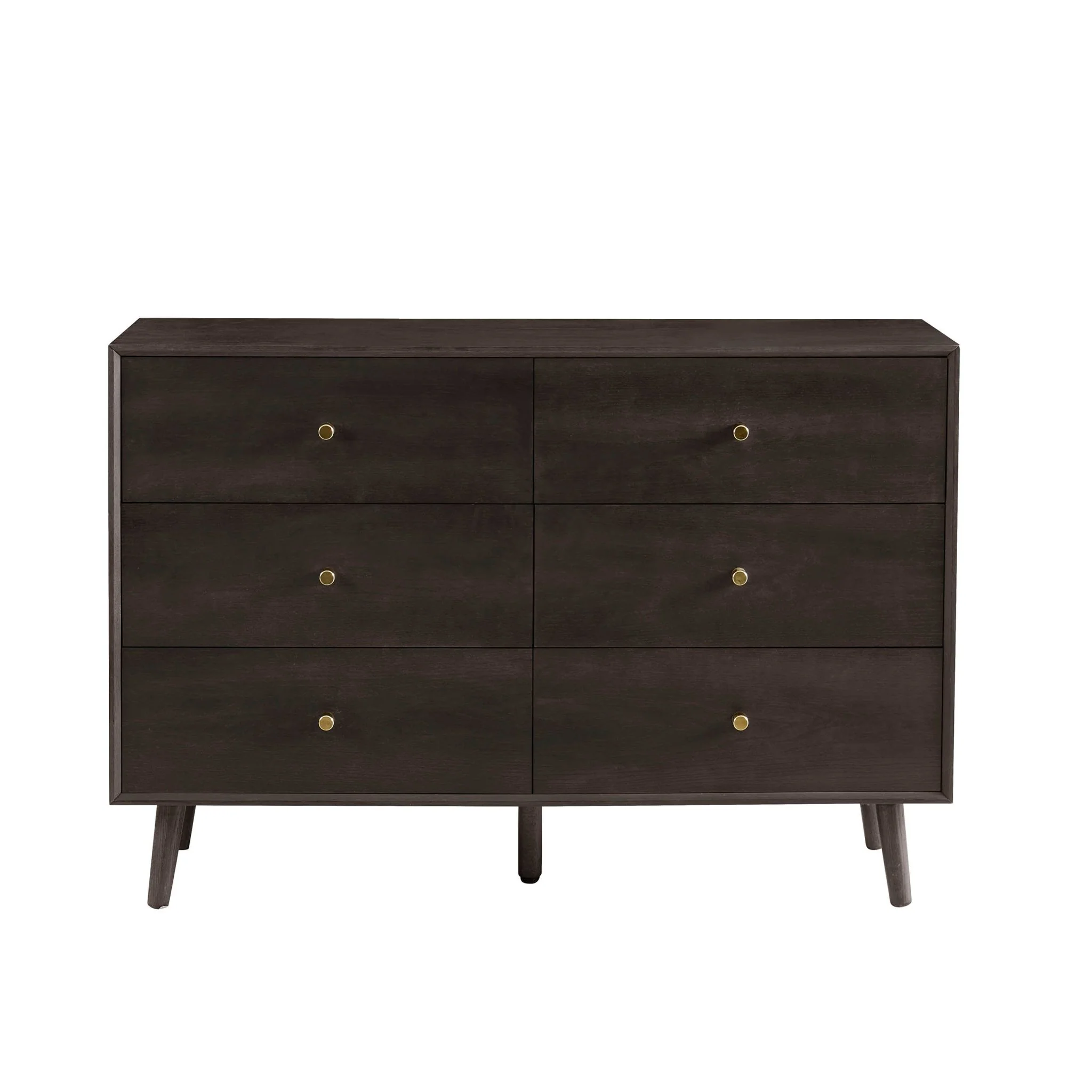 Heidi Oak 6 Drawer Chest - Walnut - Image 5