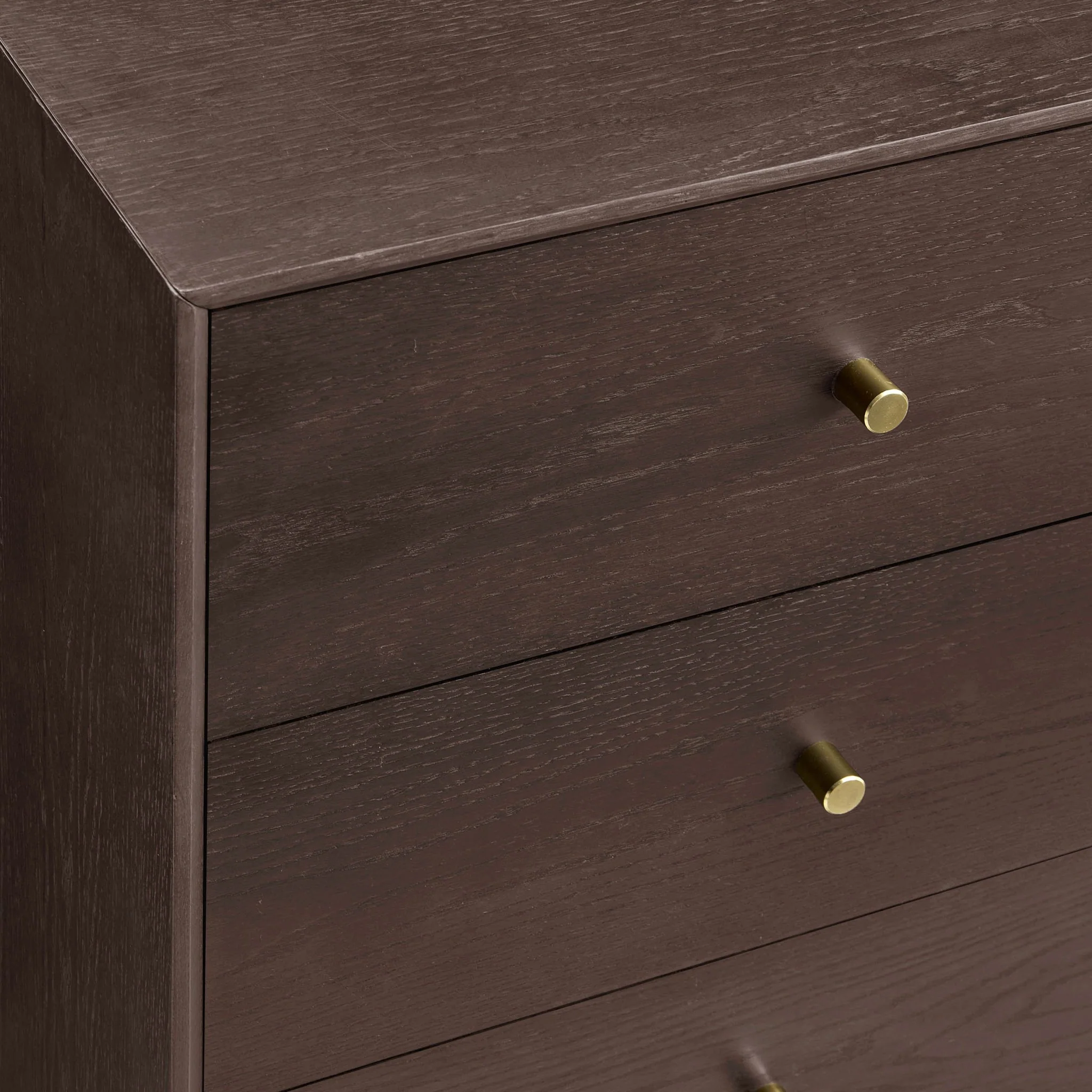 Heidi Oak 6 Drawer Chest - Walnut - Image 7