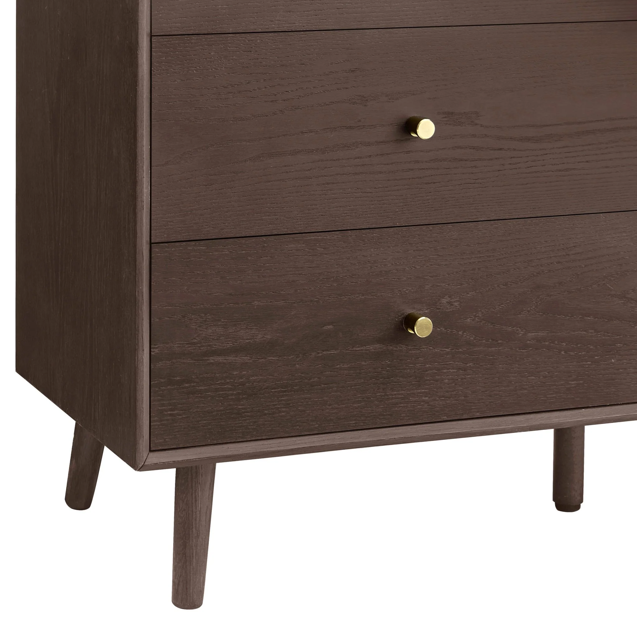Heidi Oak 6 Drawer Chest - Walnut - Image 8
